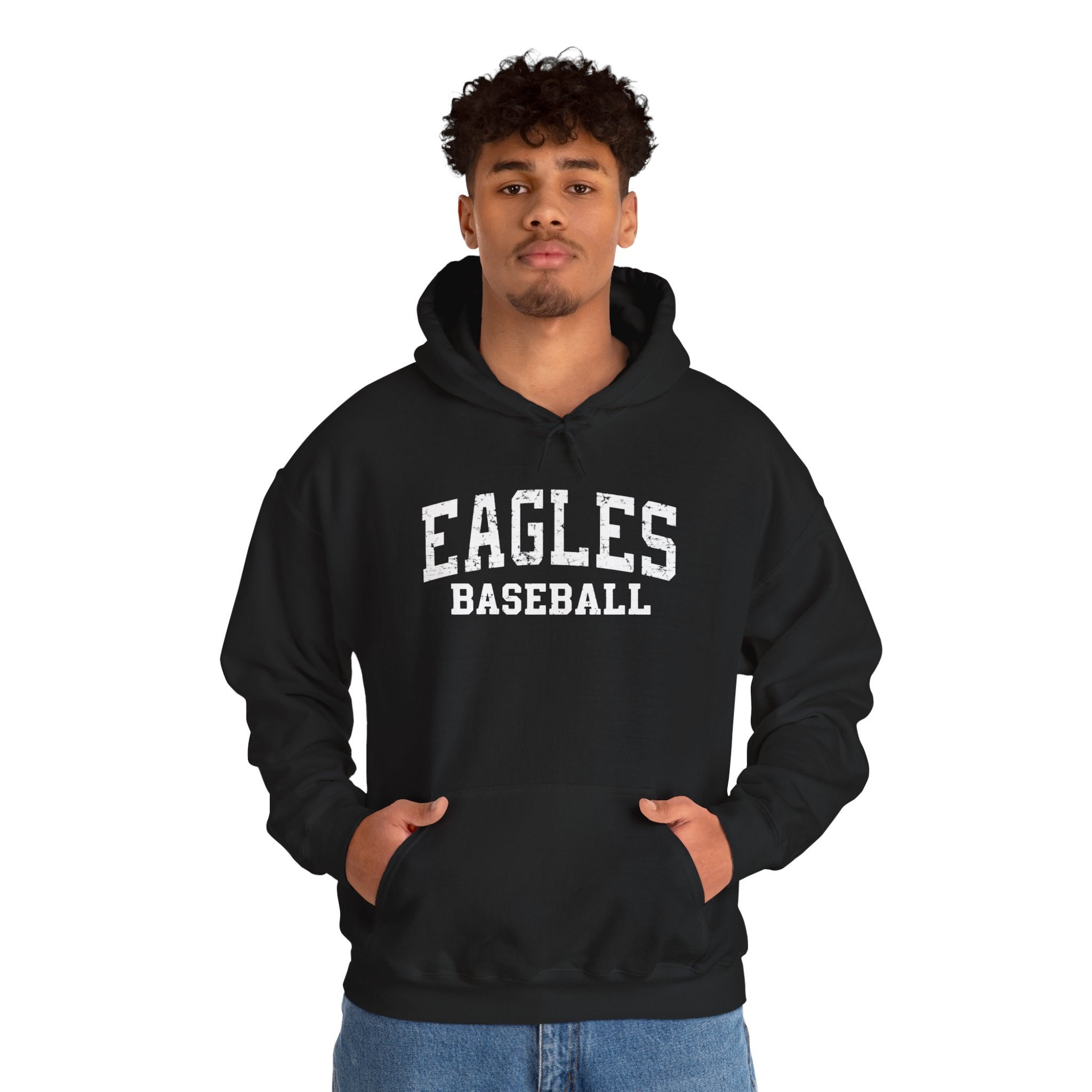 Adult Unisex New Albany Eagles Baseball Vintage Distressed Graphic Hoodie