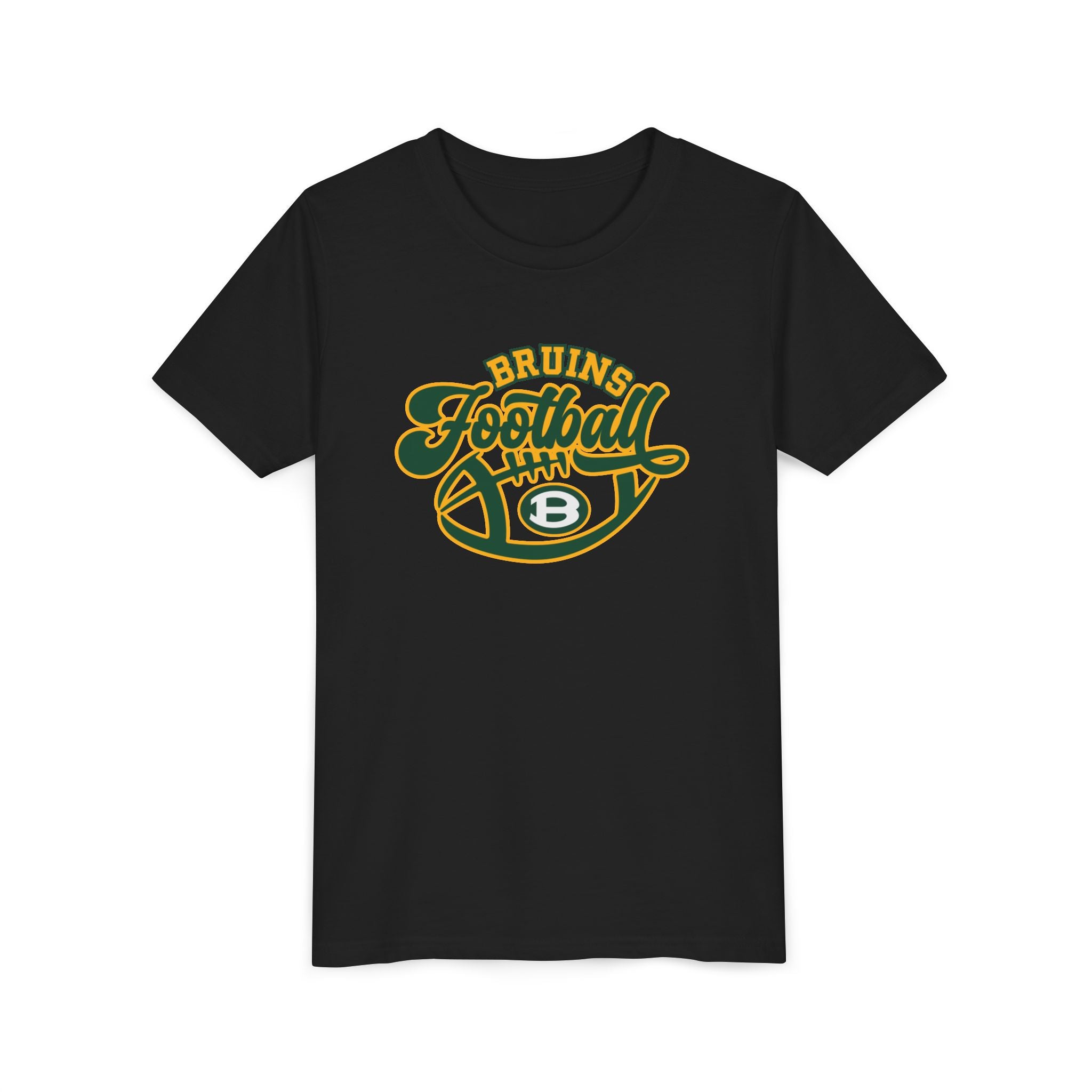Youth Bruin Script Football Graphic Short Sleeve Soft Tee