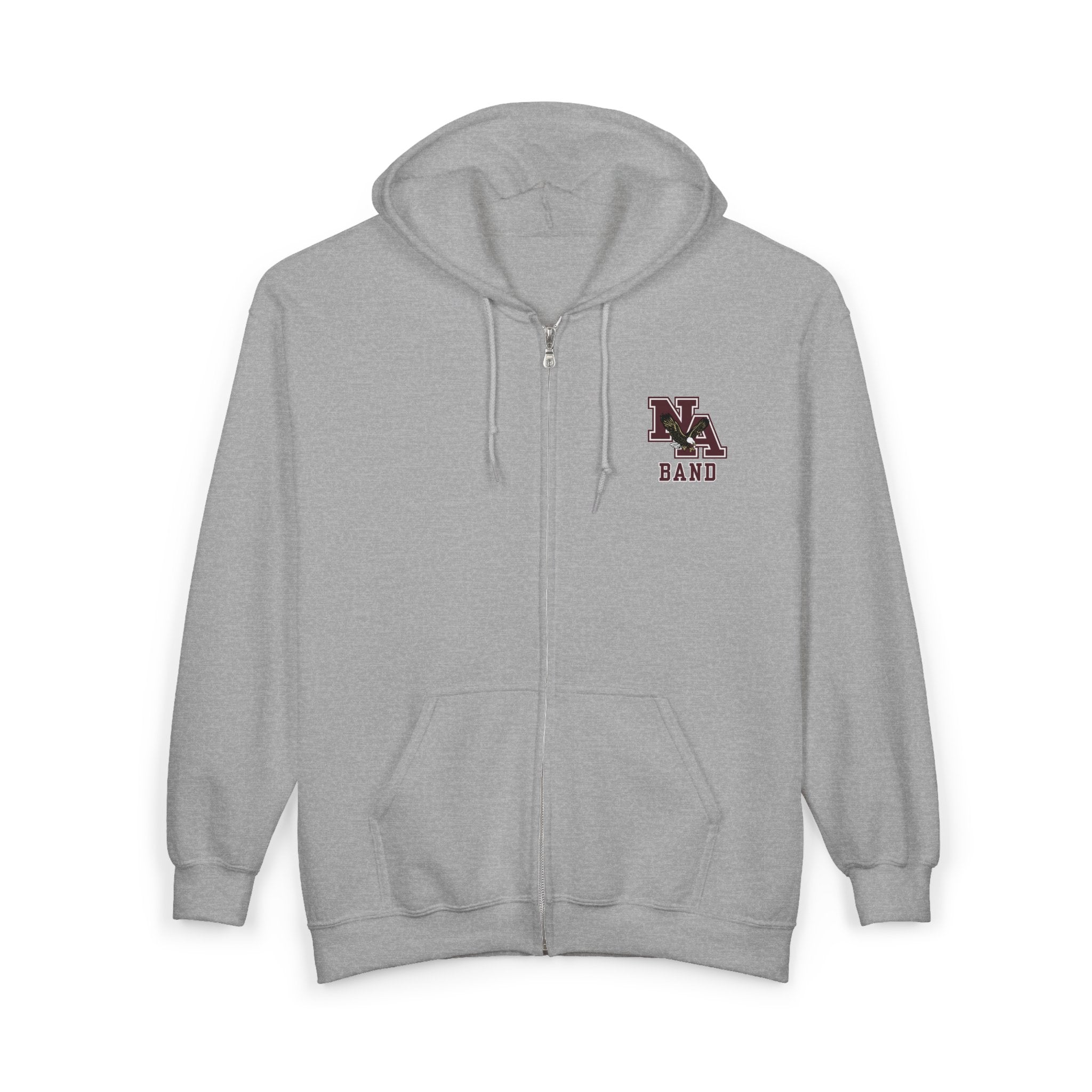 Adult Unisex NAHS Marching Band Eagle Graphic Full-Zip Sweatshirt