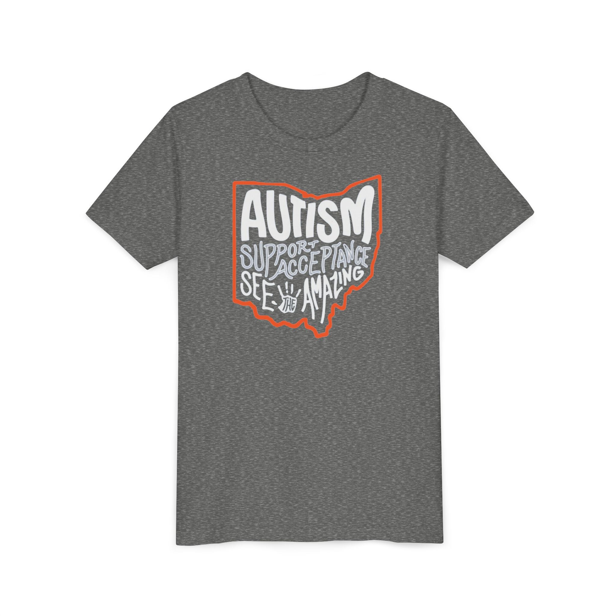 Youth Autism See The Amazing Graphic Short Sleeve Soft Tee - Bridgeway Academy