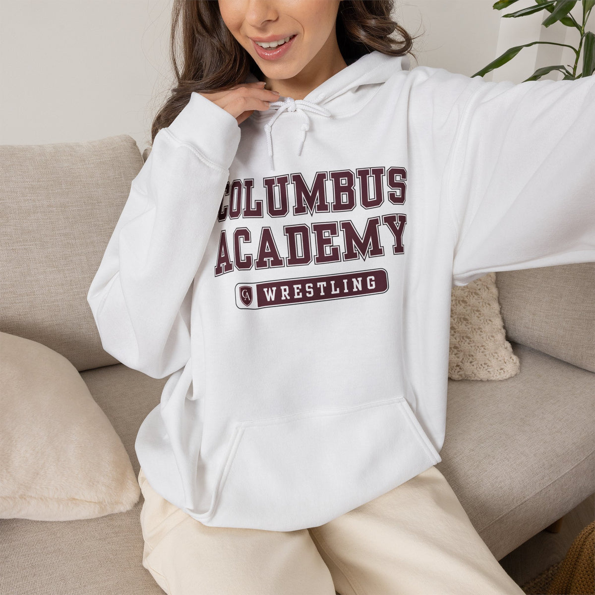Adult Unisex Columbus Academy Wrestling Graphic Hoodie