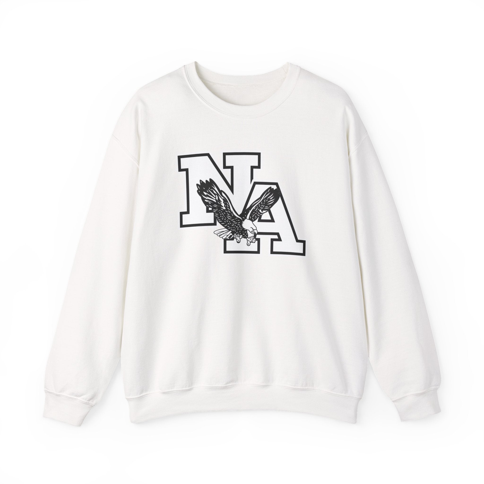 Adult Unisex Classic White and Black Logo Graphic Sweatshirt