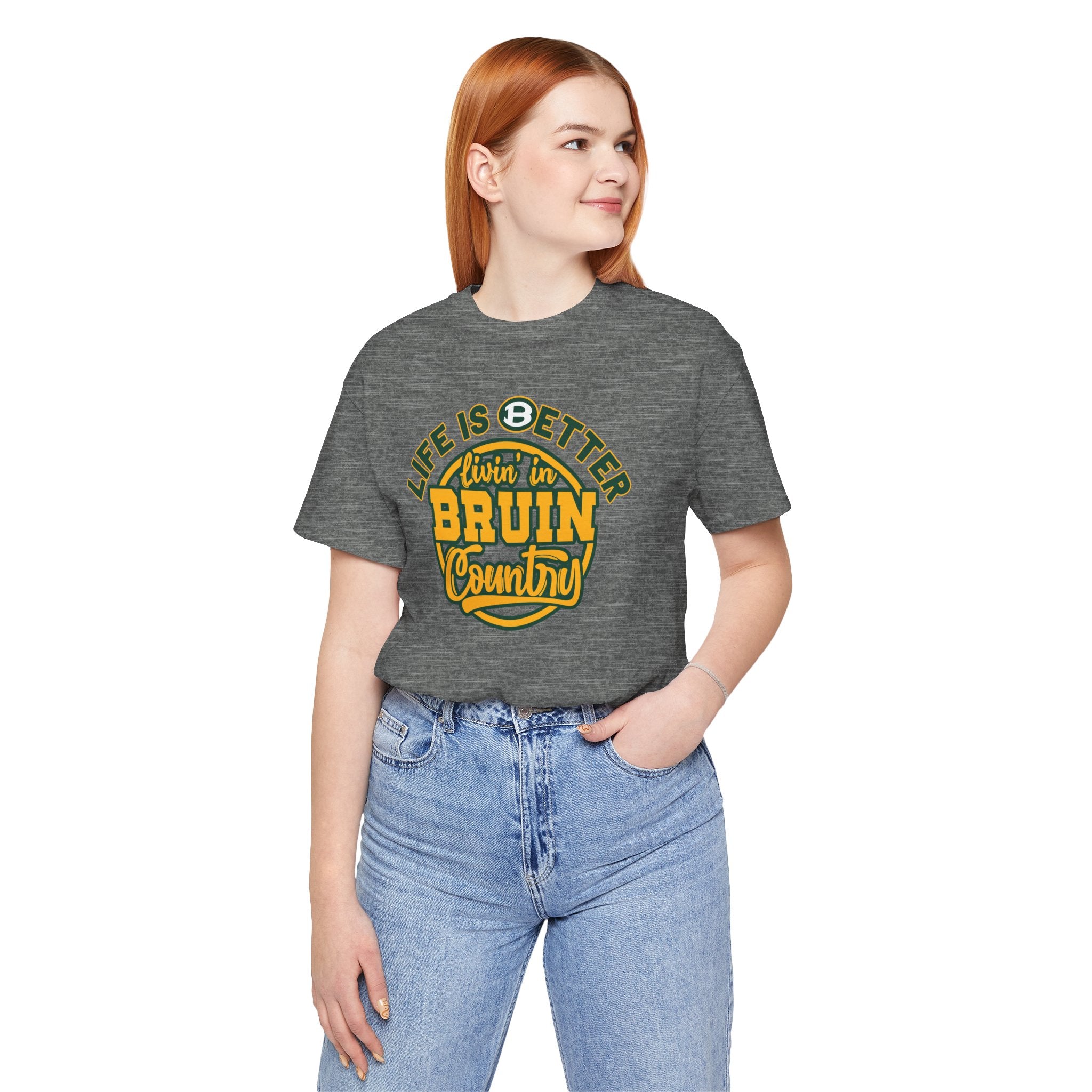 Adult Unisex Bruin Country Graphic Short Sleeve Soft Tee