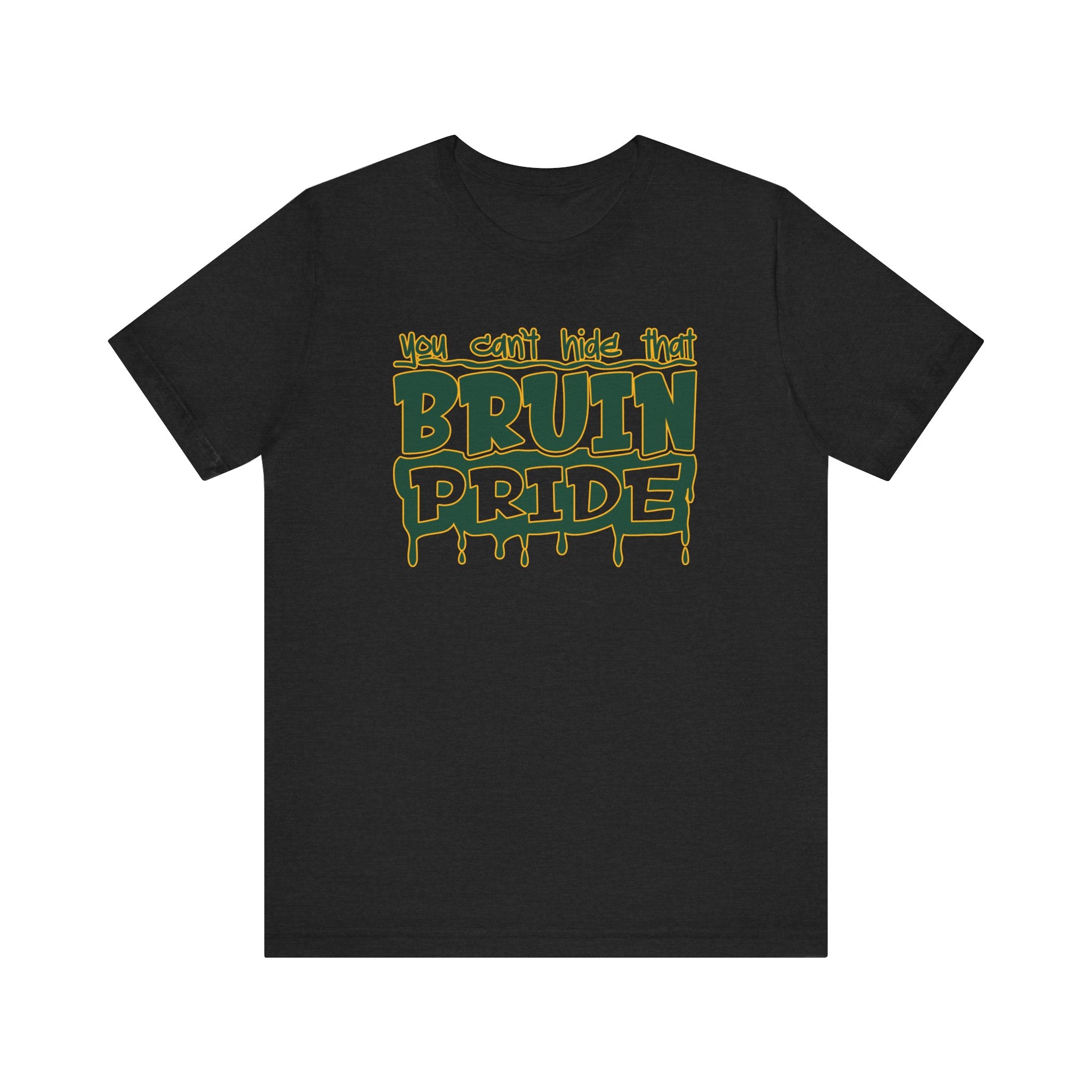 Adult Unisex Bruin Pride Drip Graphic Short Sleeve Soft Tee
