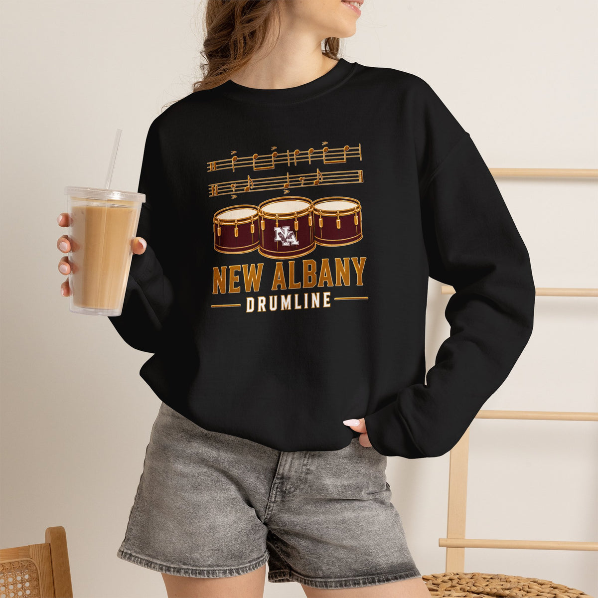 Adult Unisex New Albany Band Drumline Graphic Sweatshirt