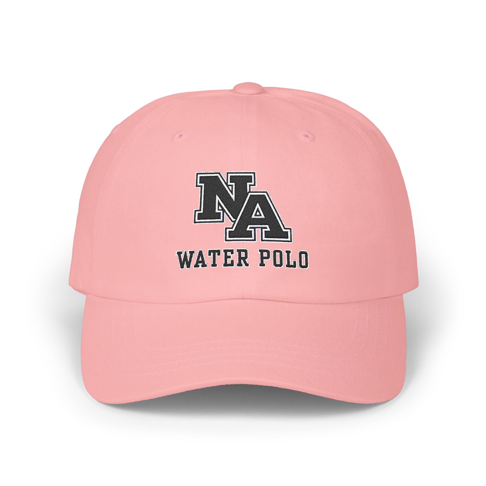 New Albany Water Polo Classic Black Logo Embroidered Dad Cap