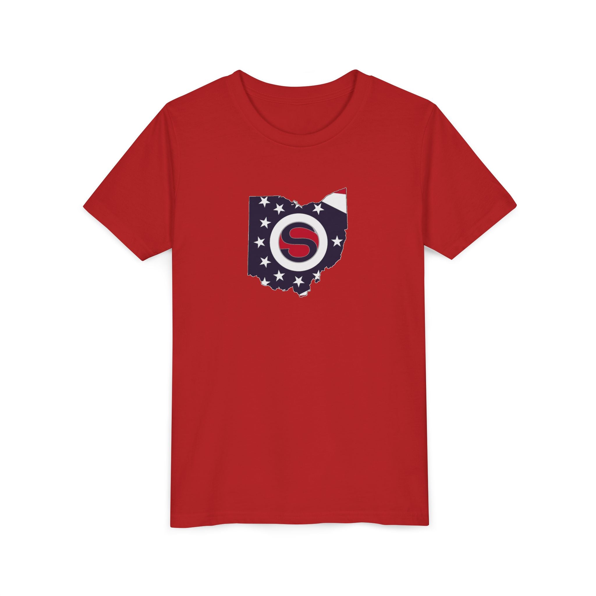 Youth Stingers Softball State Logo Graphic Short Sleeve Bella + Canvas Soft Tee