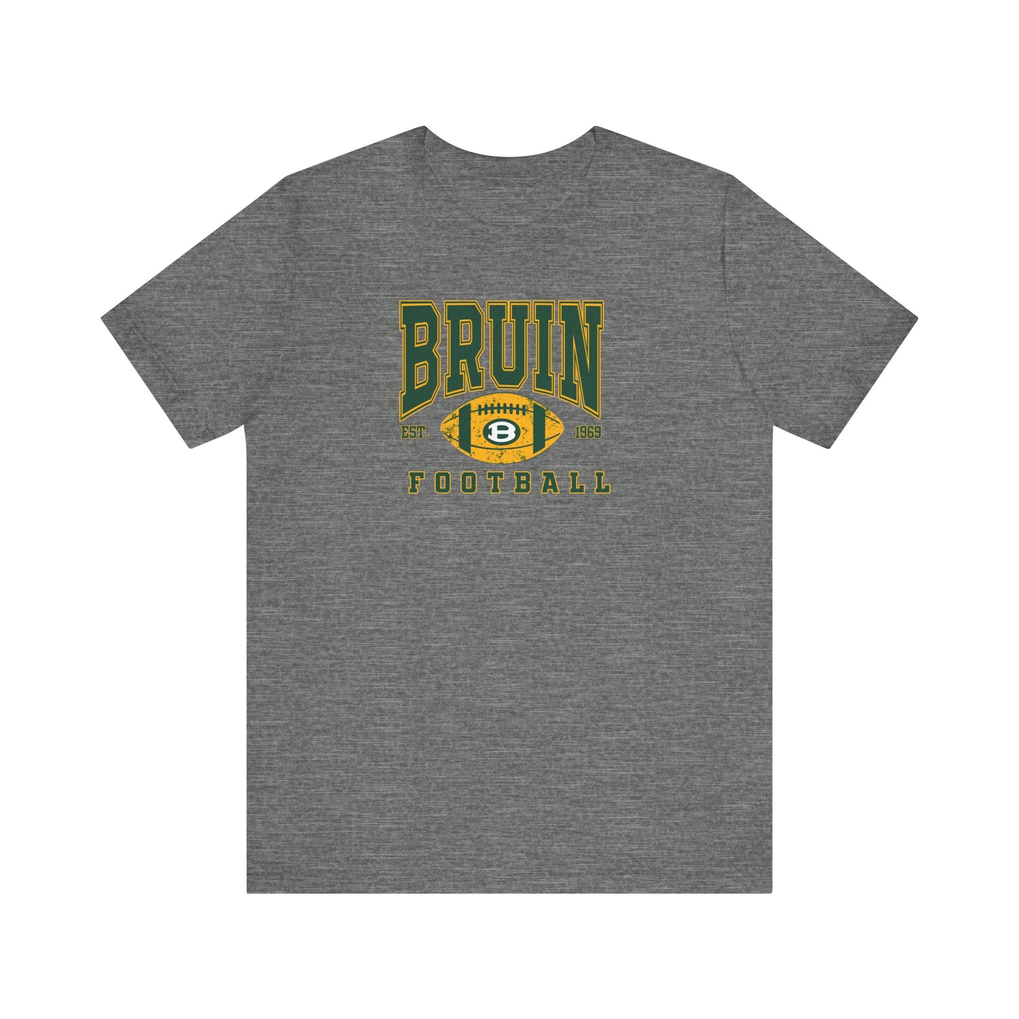 Adult Unisex Bruin Football Heritage Graphic Short Sleeve Soft Tee