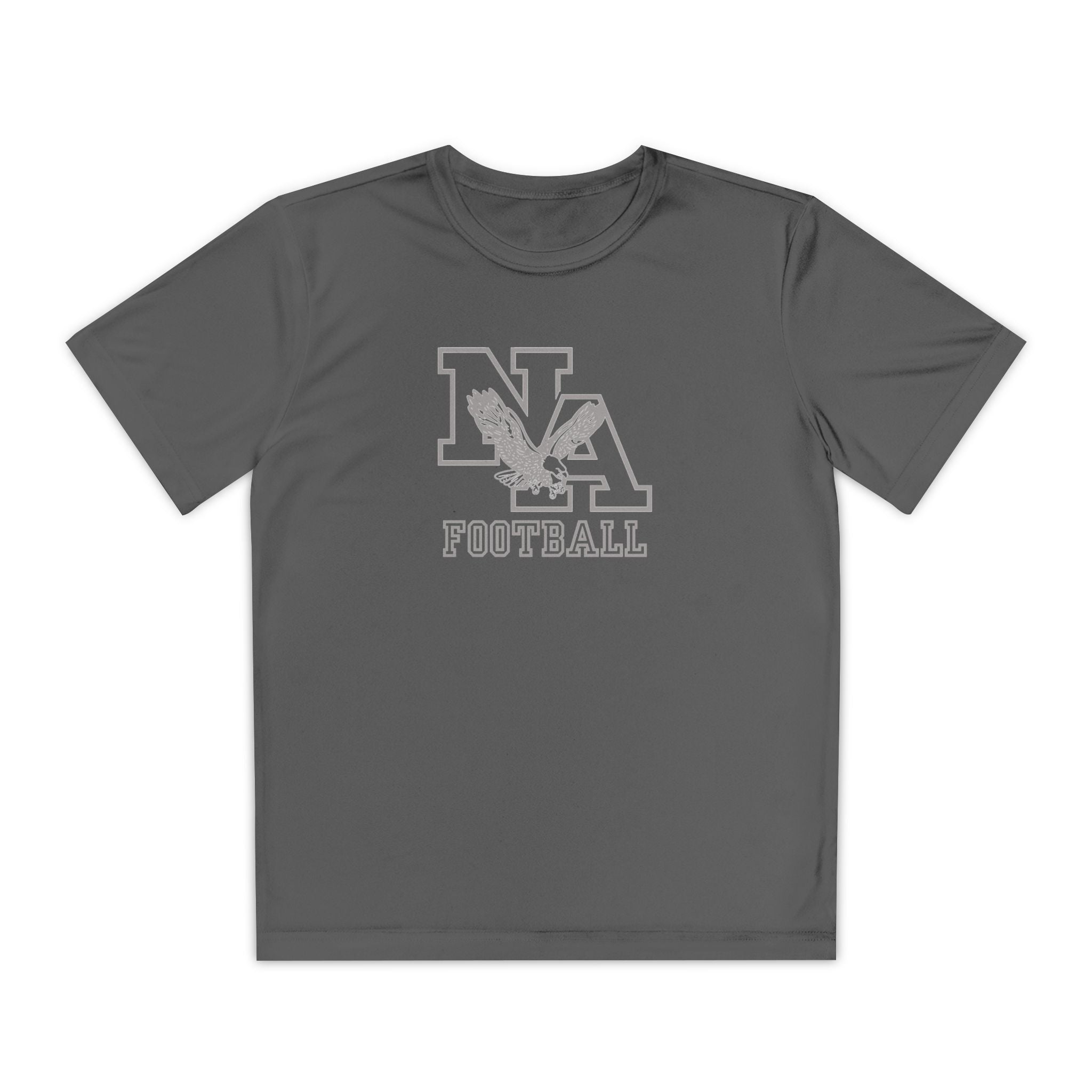 Youth New Albany Tonal Football Logo Graphic Short Sleeve Performance Tee