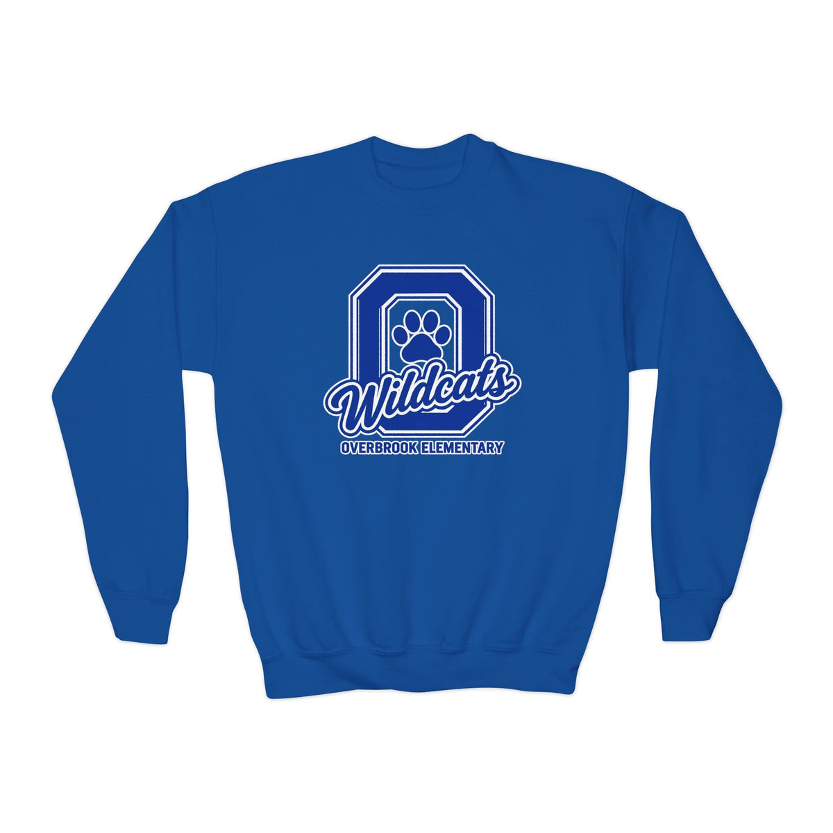 Youth Overbrook Elementary Wildcats Block Letter Graphic Sweatshirt