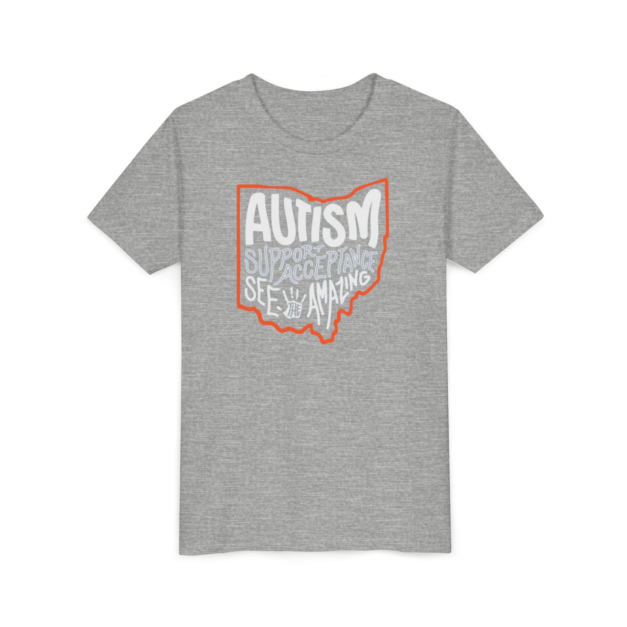 Youth Autism See The Amazing Graphic Short Sleeve Soft Tee - Bridgeway Academy