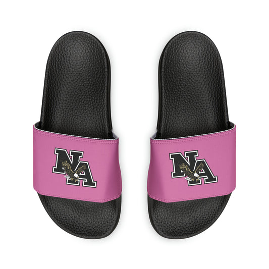 Youth Classic Logo Pink Sport Slides - New Albany Eagles