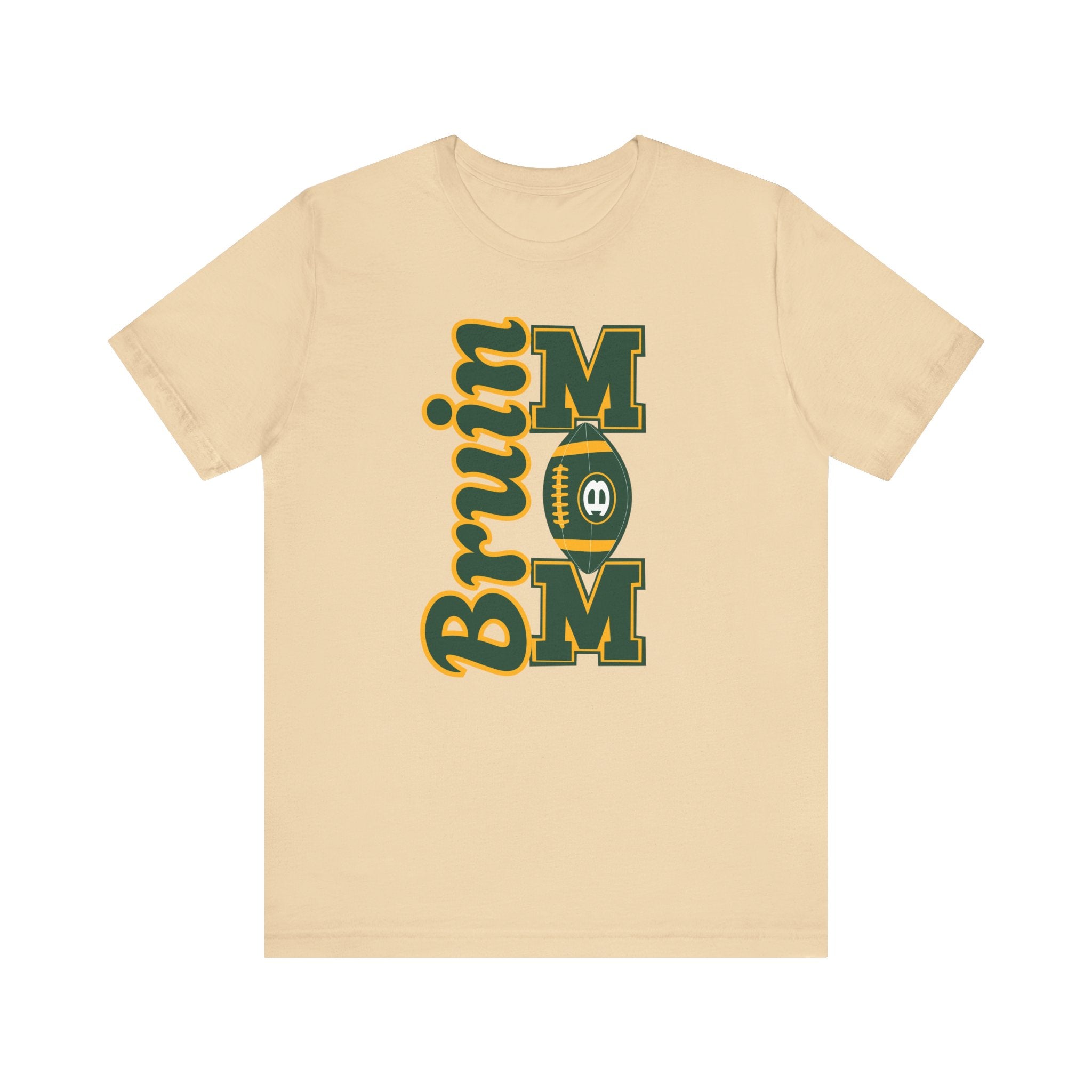 Adult Unisex Bruin Football Mom Graphic Short Sleeve Soft Tee