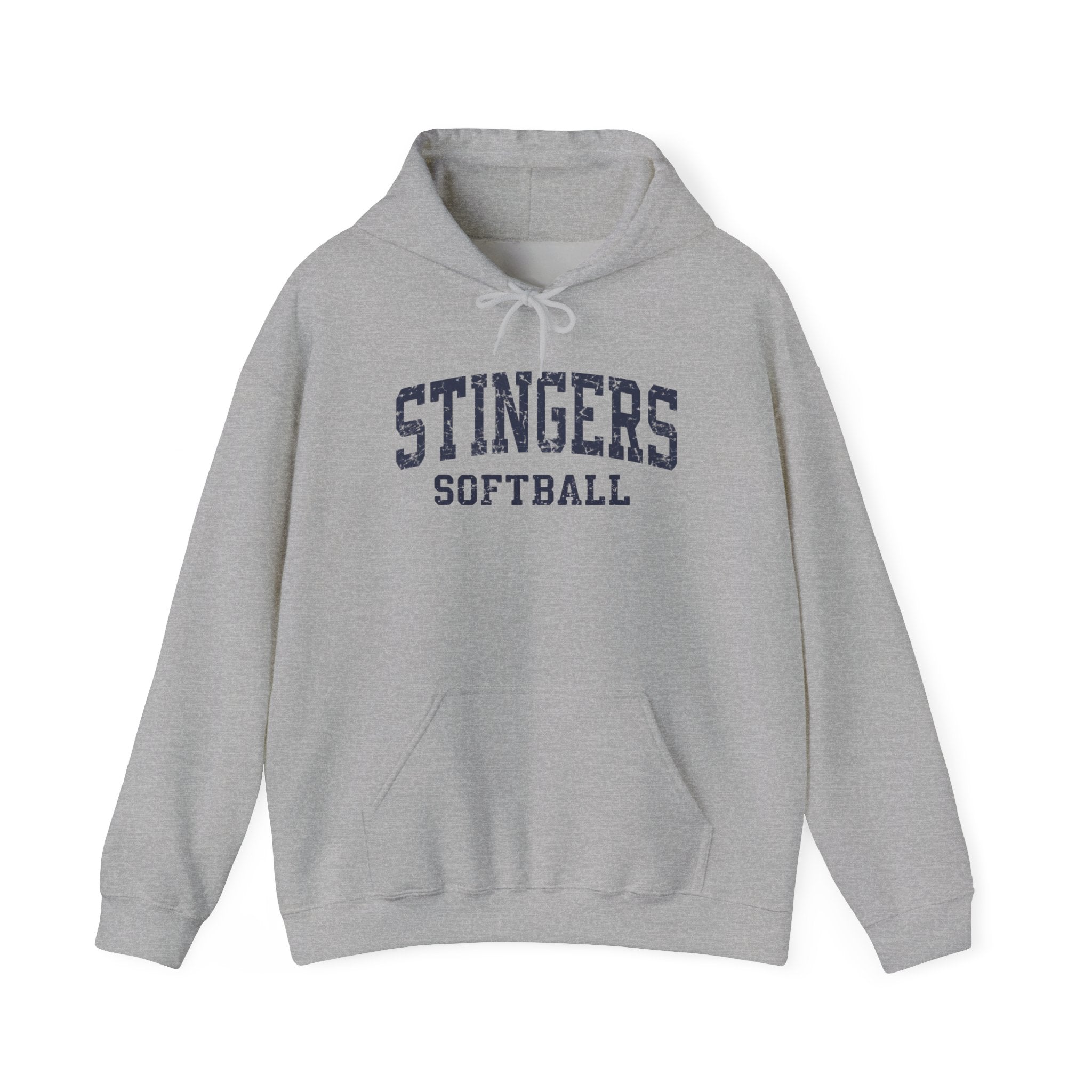 Adult Unisex Stingers Softball Vintage Distressed Graphic Hoodie