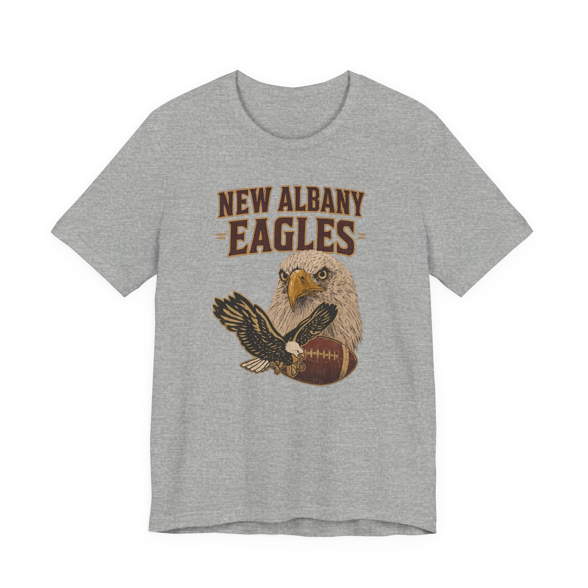 Adult Unisex New Albany Gridiron Eagle Graphic Short Sleeve Soft Tee
