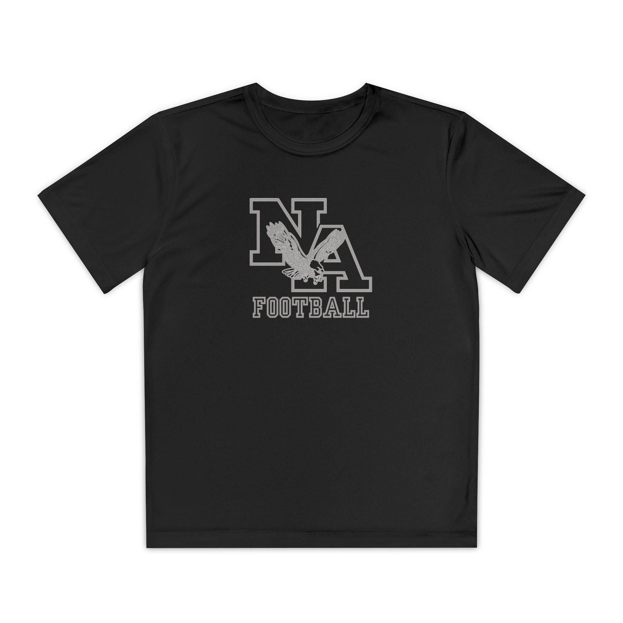 Youth New Albany Tonal Football Logo Graphic Short Sleeve Performance Tee