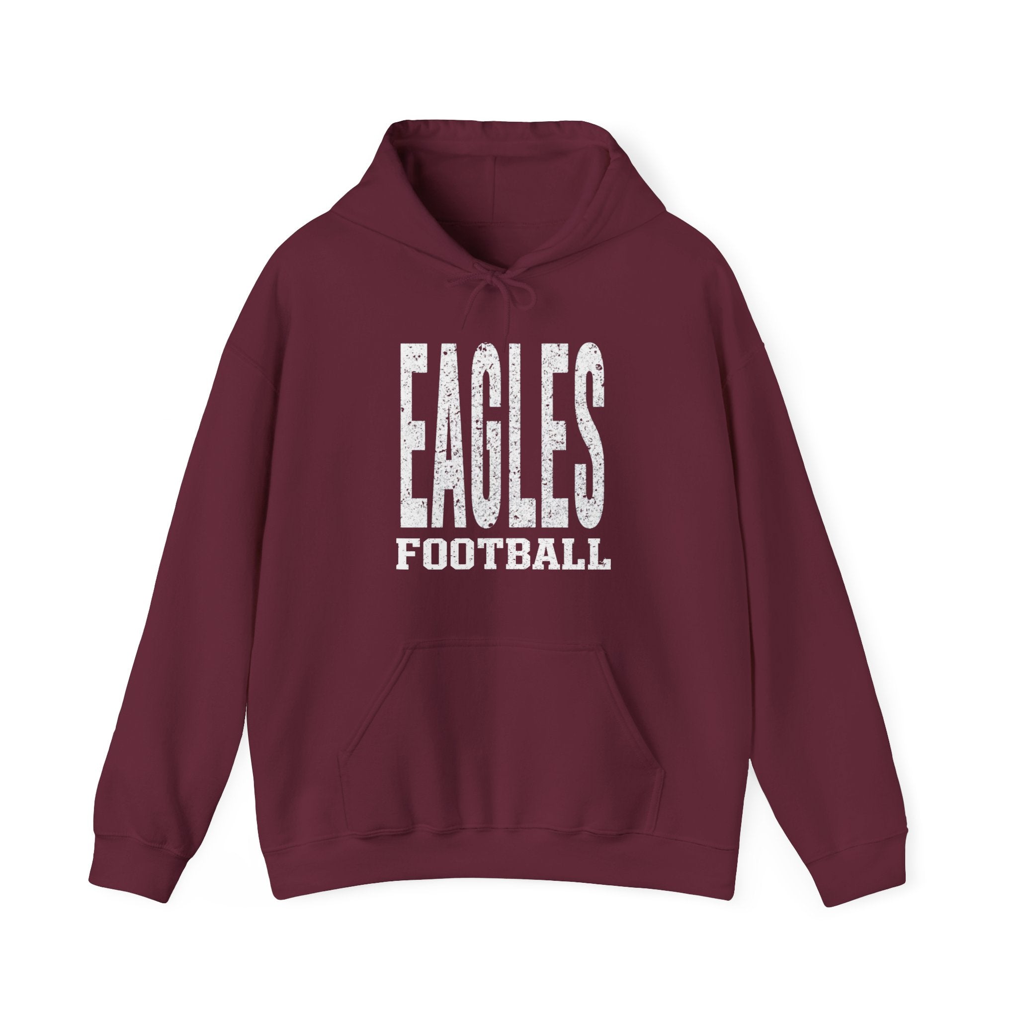Adult Unisex New Albany Football Distressed Enlarged Graphic Hoodie