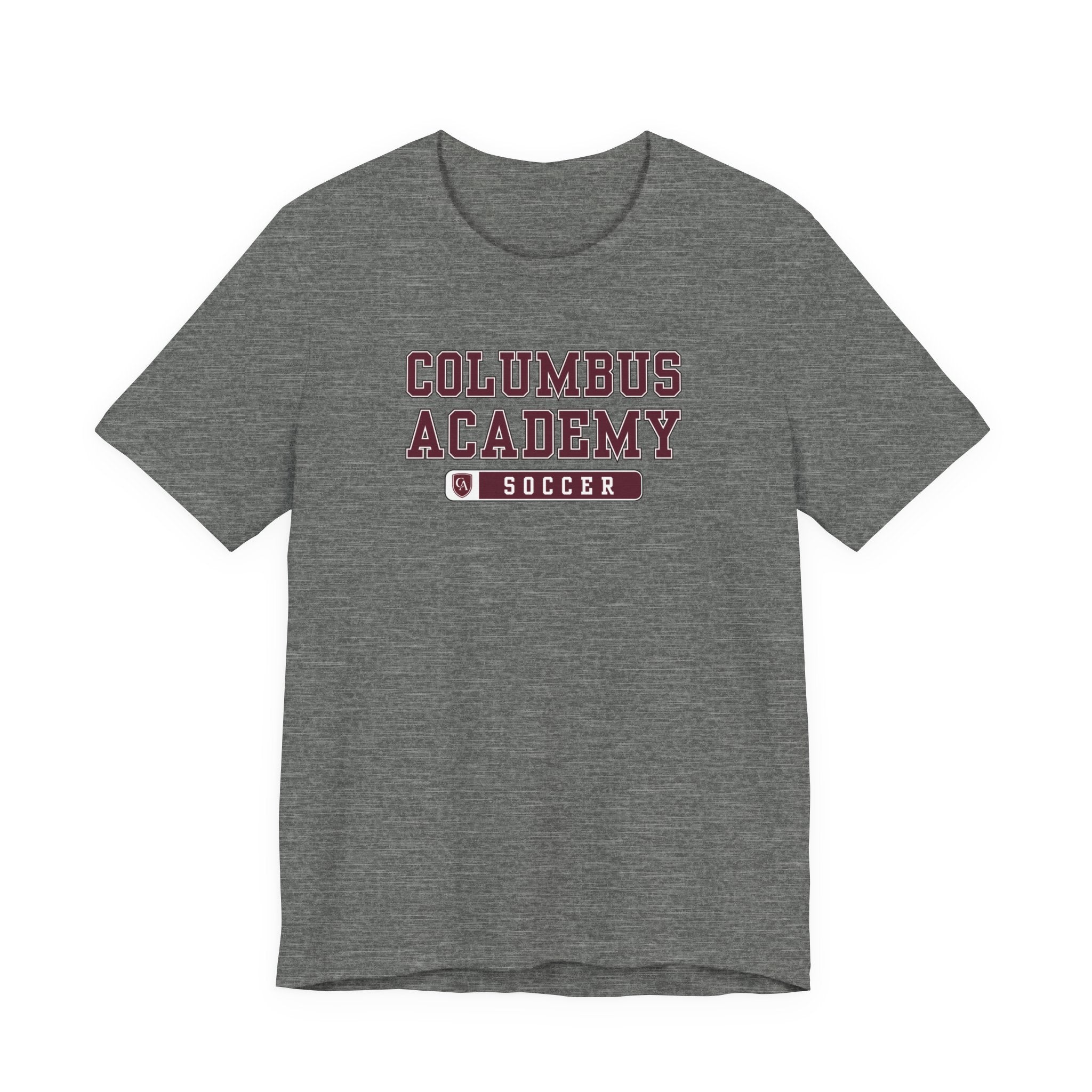 Adult Unisex Columbus Academy Soccer Graphic Short Sleeve Bella + Canvas Soft Tee