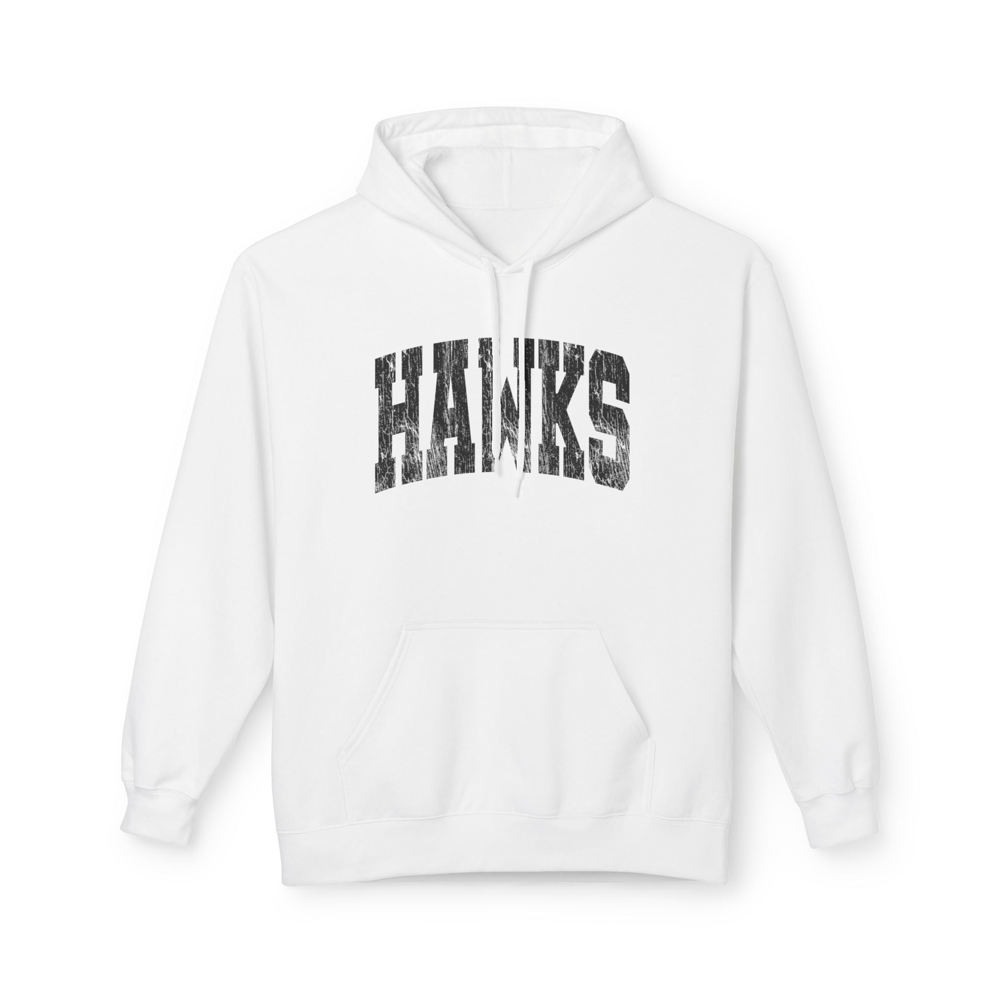 Adult Unisex Westerville Central Distressed Oversized Hawks Graphic Soft Style Hoodie