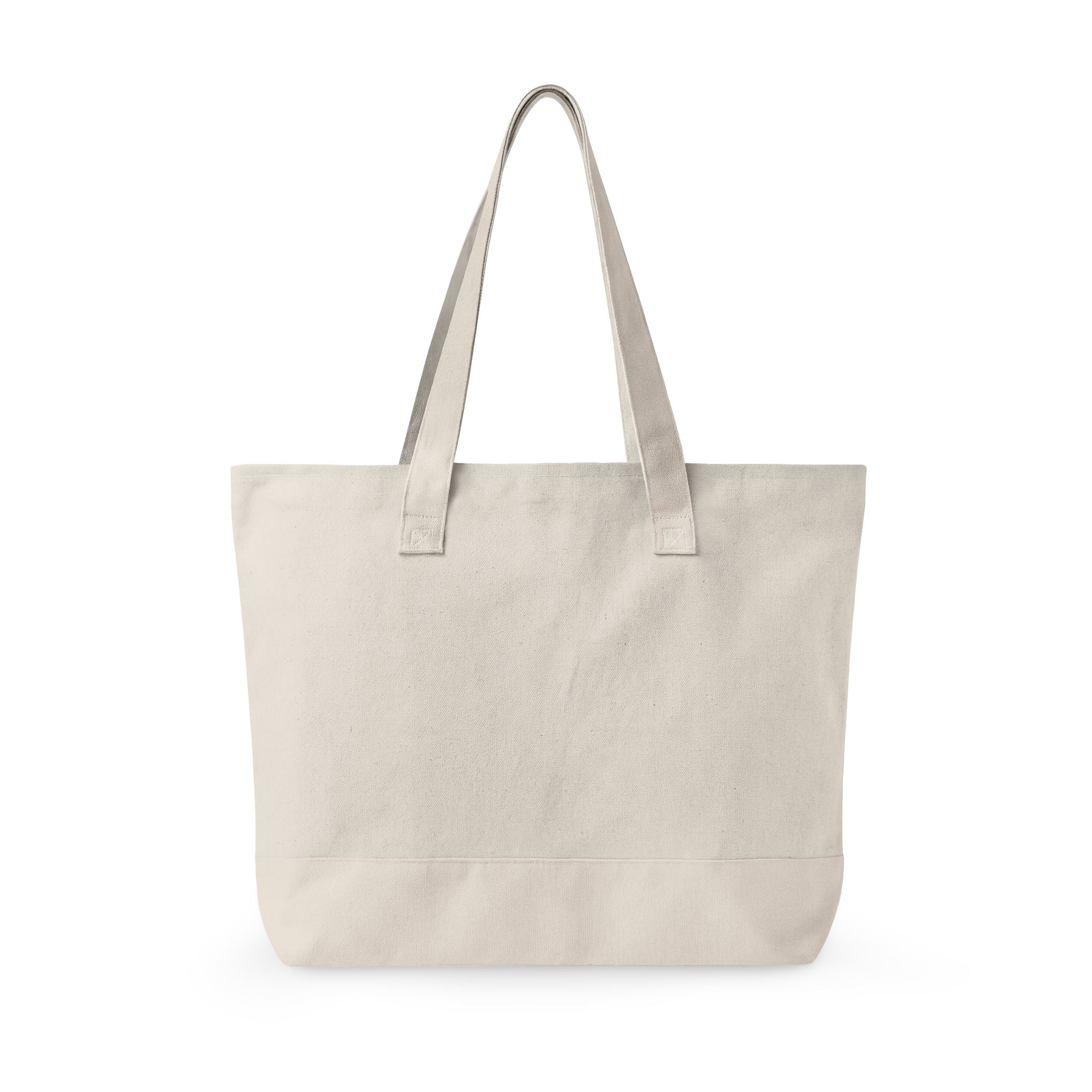 New Albany Classic Maroon Soccer Logo Graphic Zippered Canvas Tote