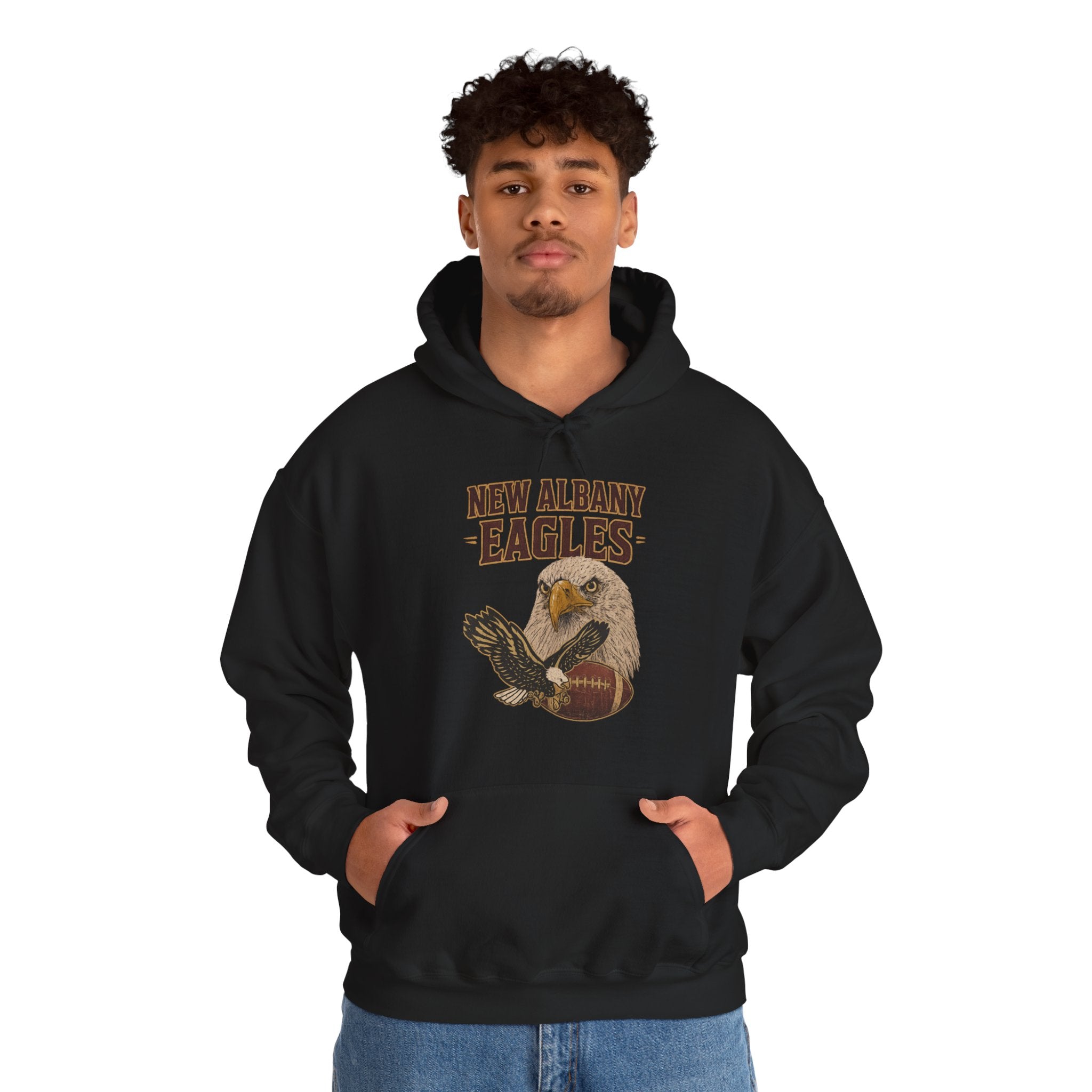 Adult Unisex New Albany Gridiron Eagle Graphic Hoodie