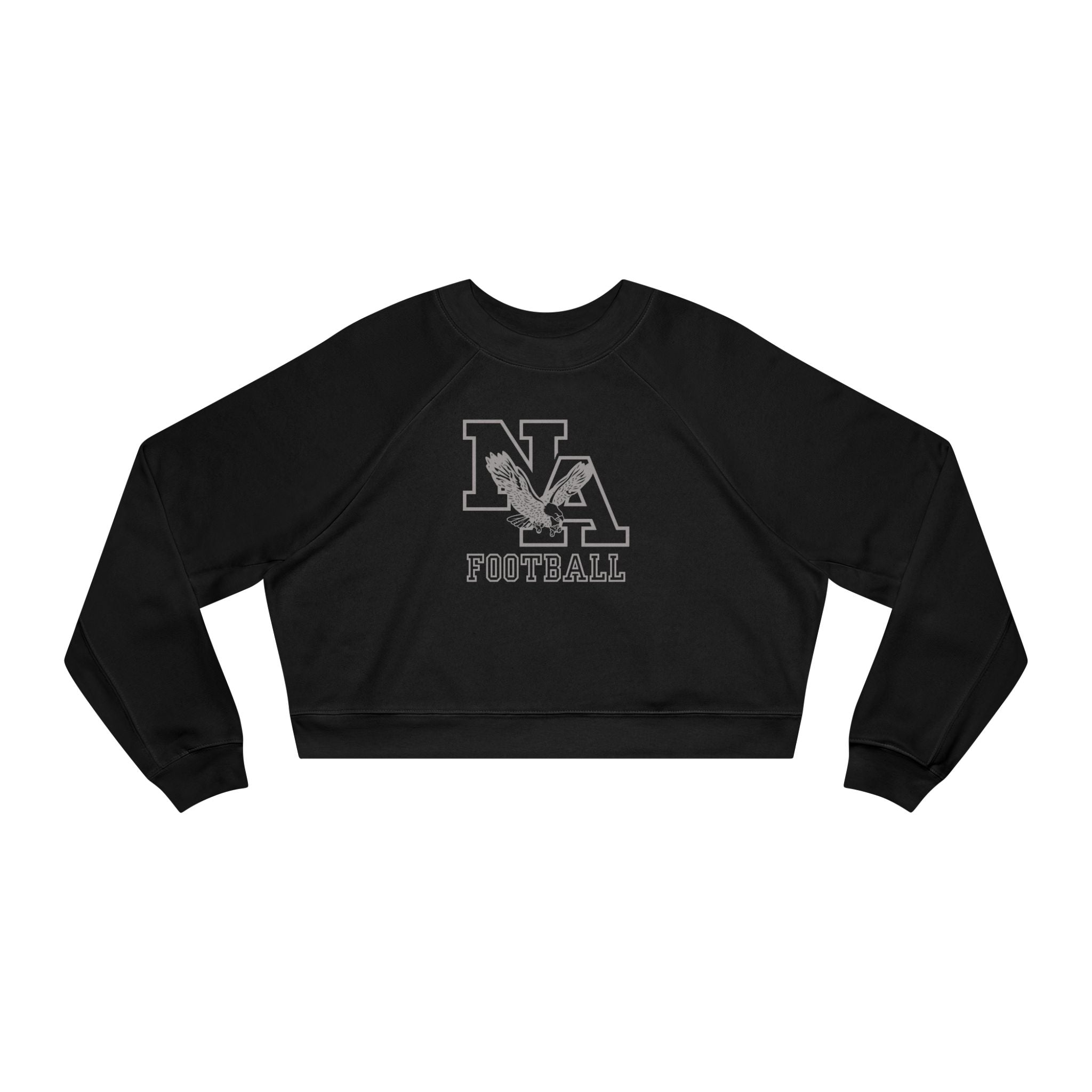 Women's New Albany Tonal Football Logo Graphic Cropped Fleece Sweatshirt