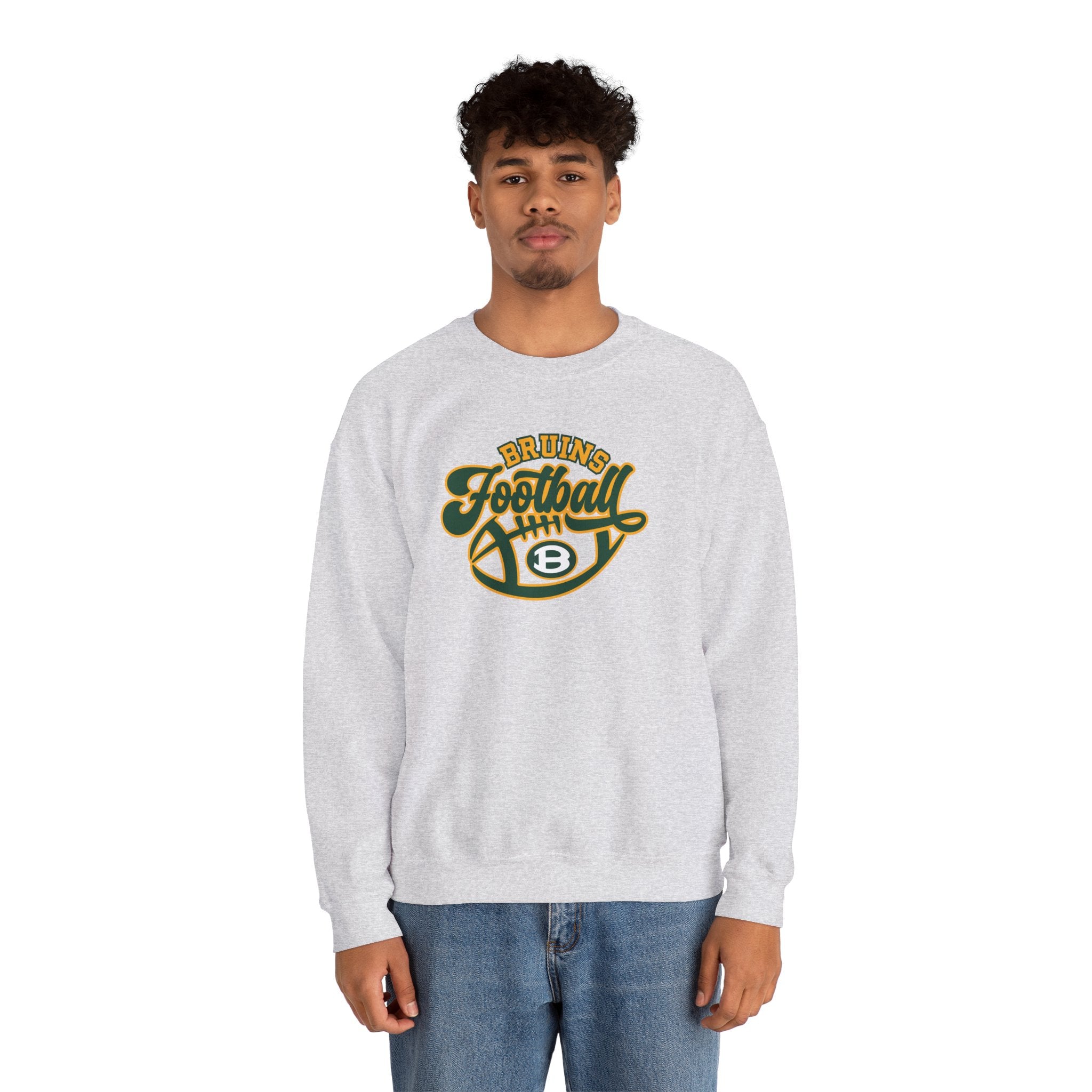 Adult Unisex Bruin Script Football Graphic Sweatshirt
