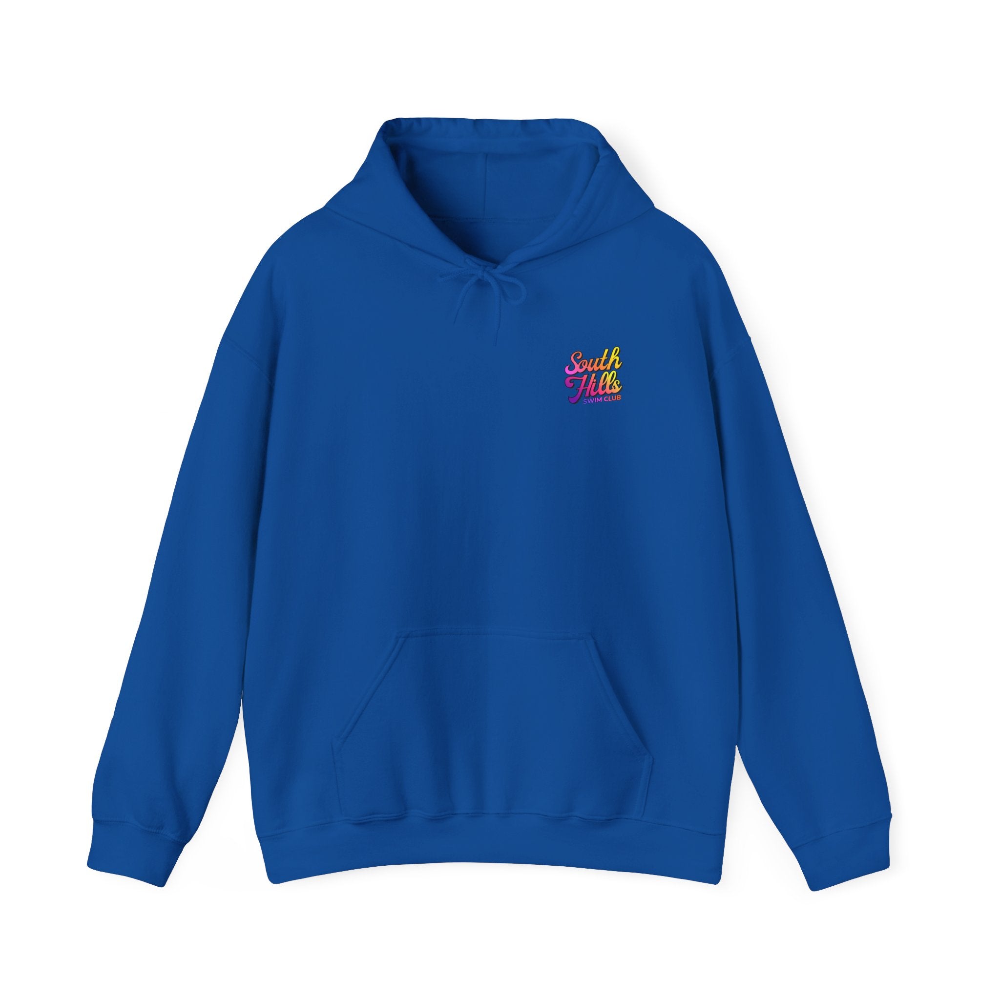 Adult Unisex South Hills Swim Club Sunset Script Graphic Hoodie