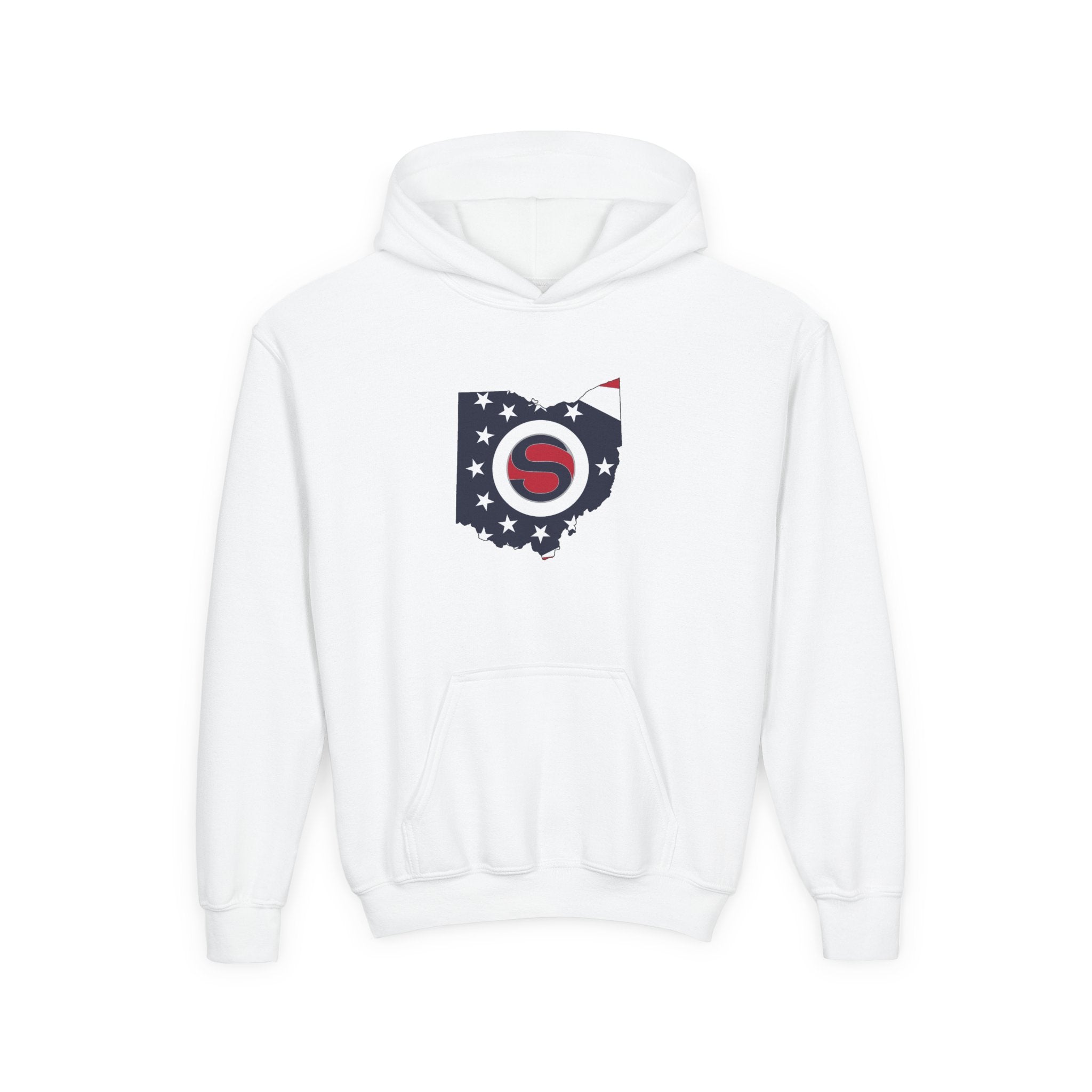 Youth Stingers Softball State Logo Graphic Hoodie