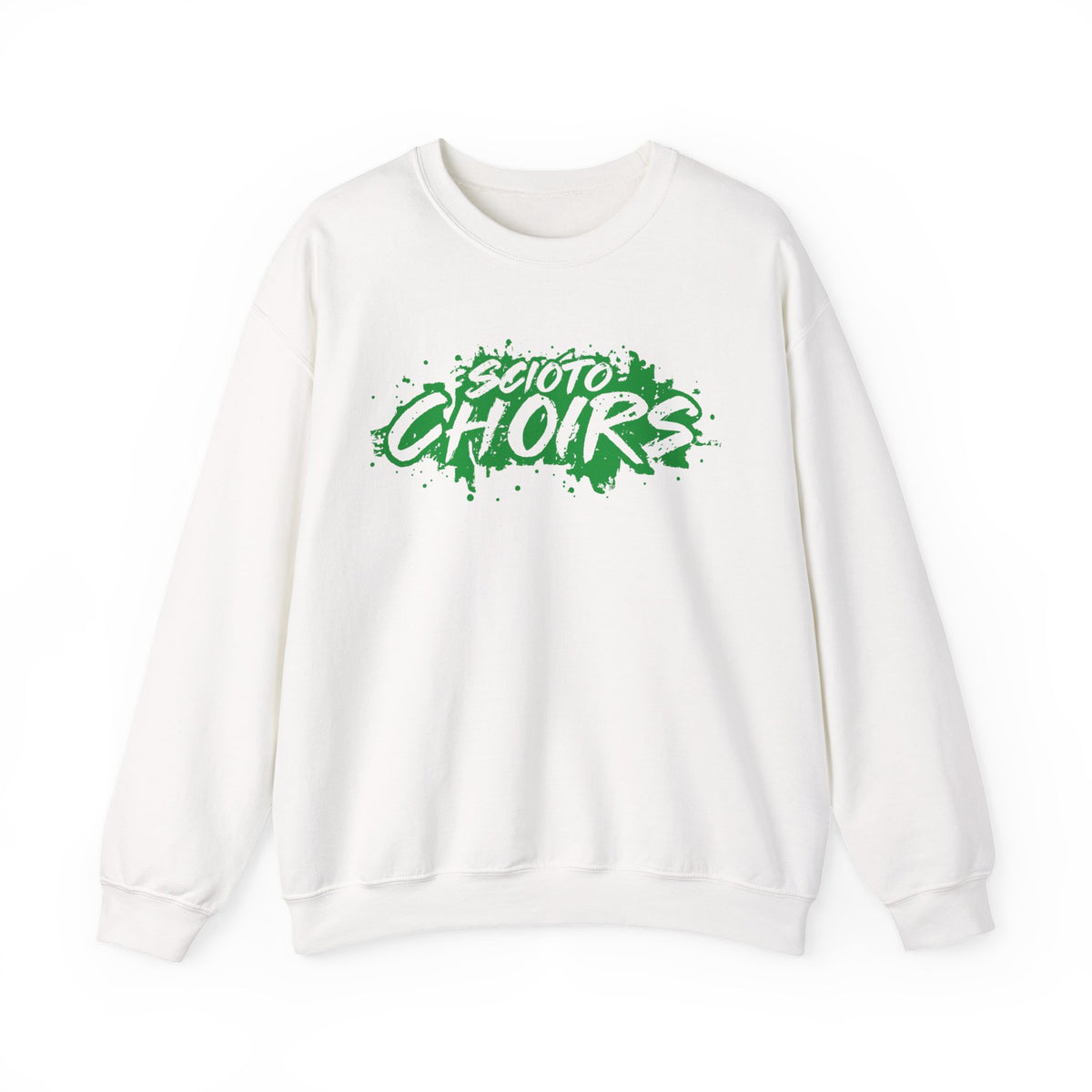 Adult Unisex Dublin Scioto Choirs Paint Splatter Graphic Sweatshirt