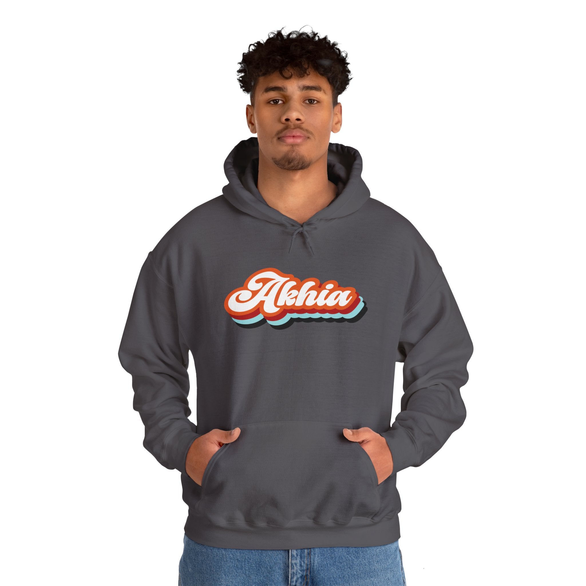 Adult Unisex Retro Graphic Hoodie - Akhia