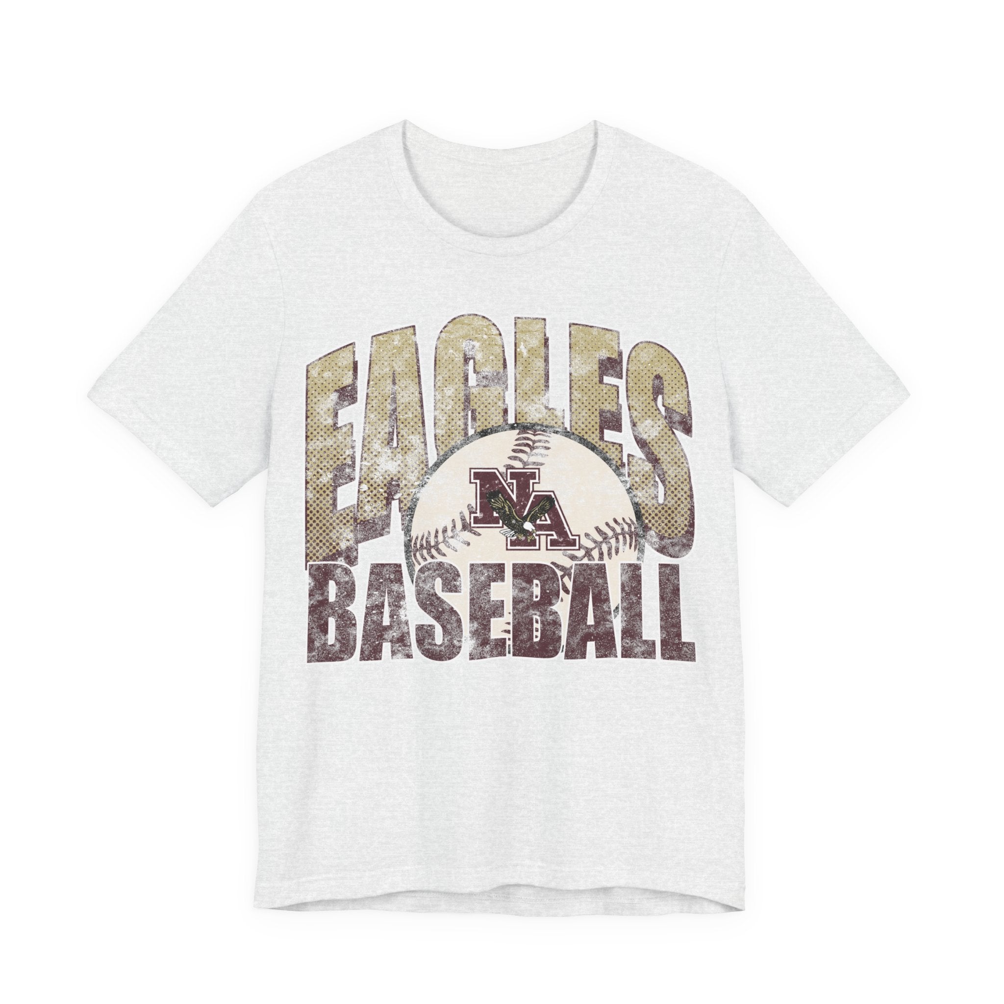 Adult Unisex New Albany Eagles Distressed Dugout Graphic Short Sleeve Soft Tee