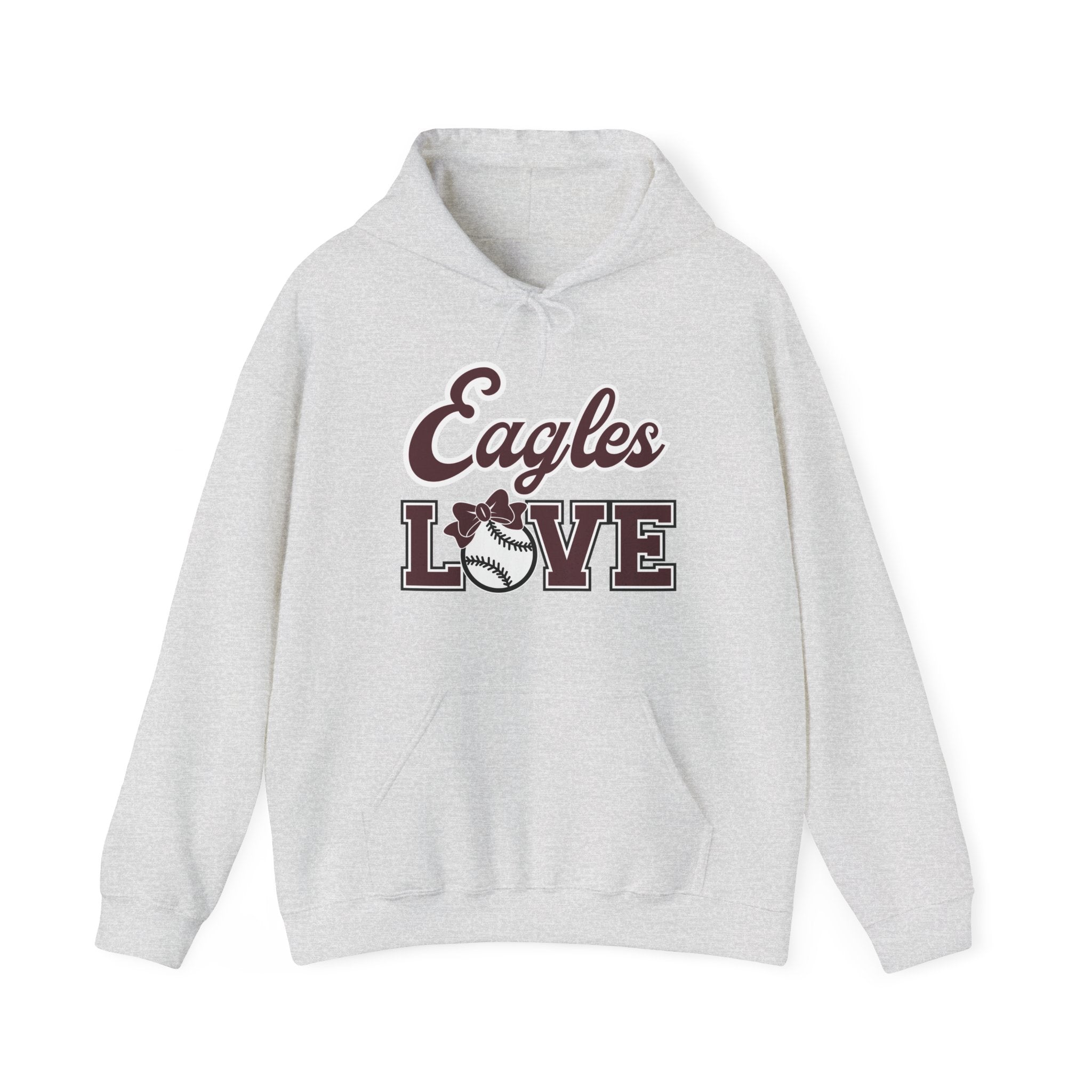 Adult Unisex Eagles Softball Love Graphic Hoodie