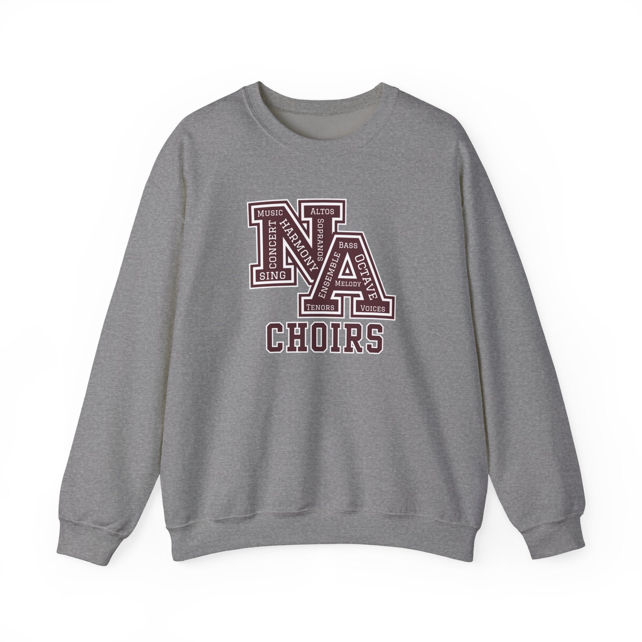 Adult Unisex Choirs Words NA Logo Graphic Sweatshirt