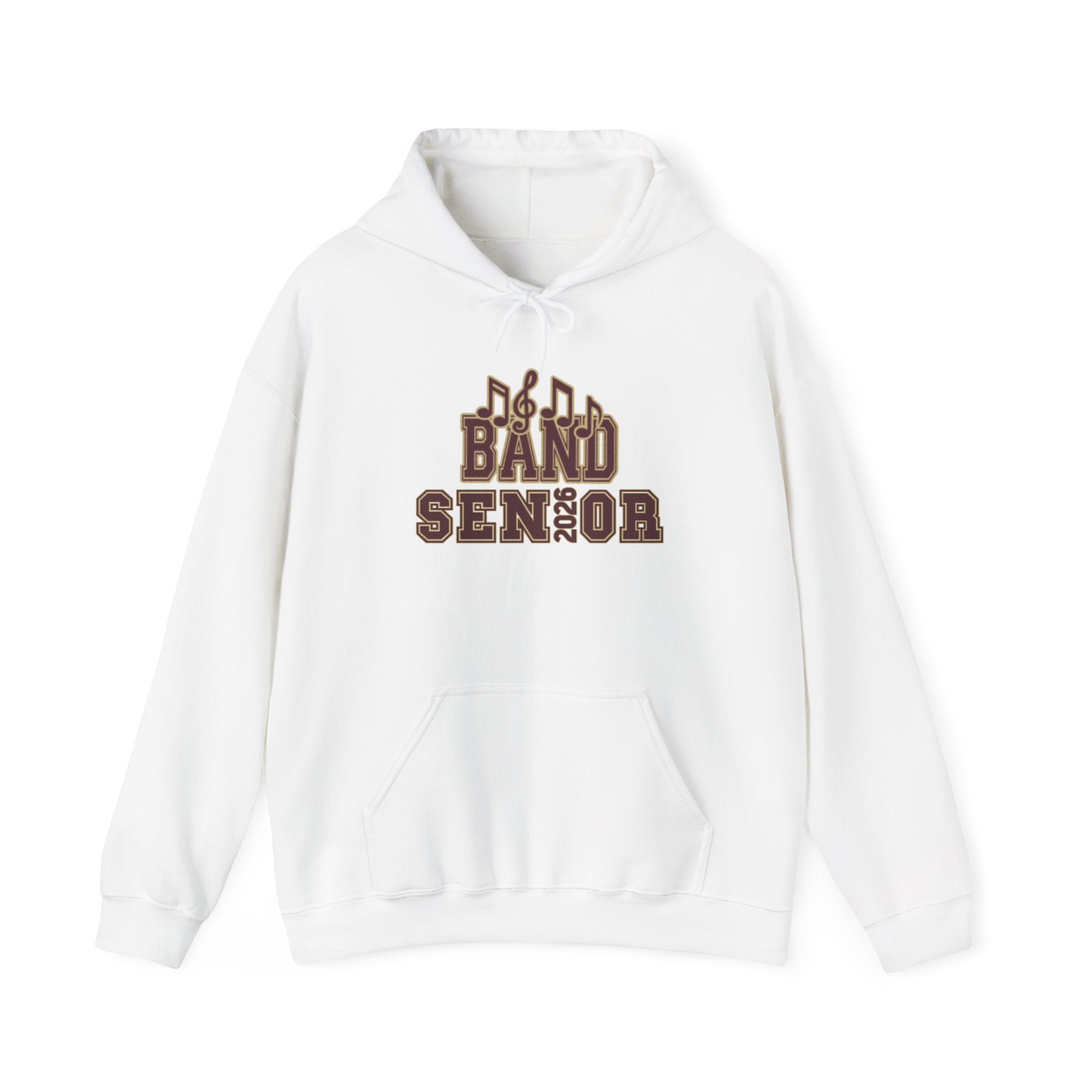 Adult Unisex Band Senior Musical Note Graphic Hoodie