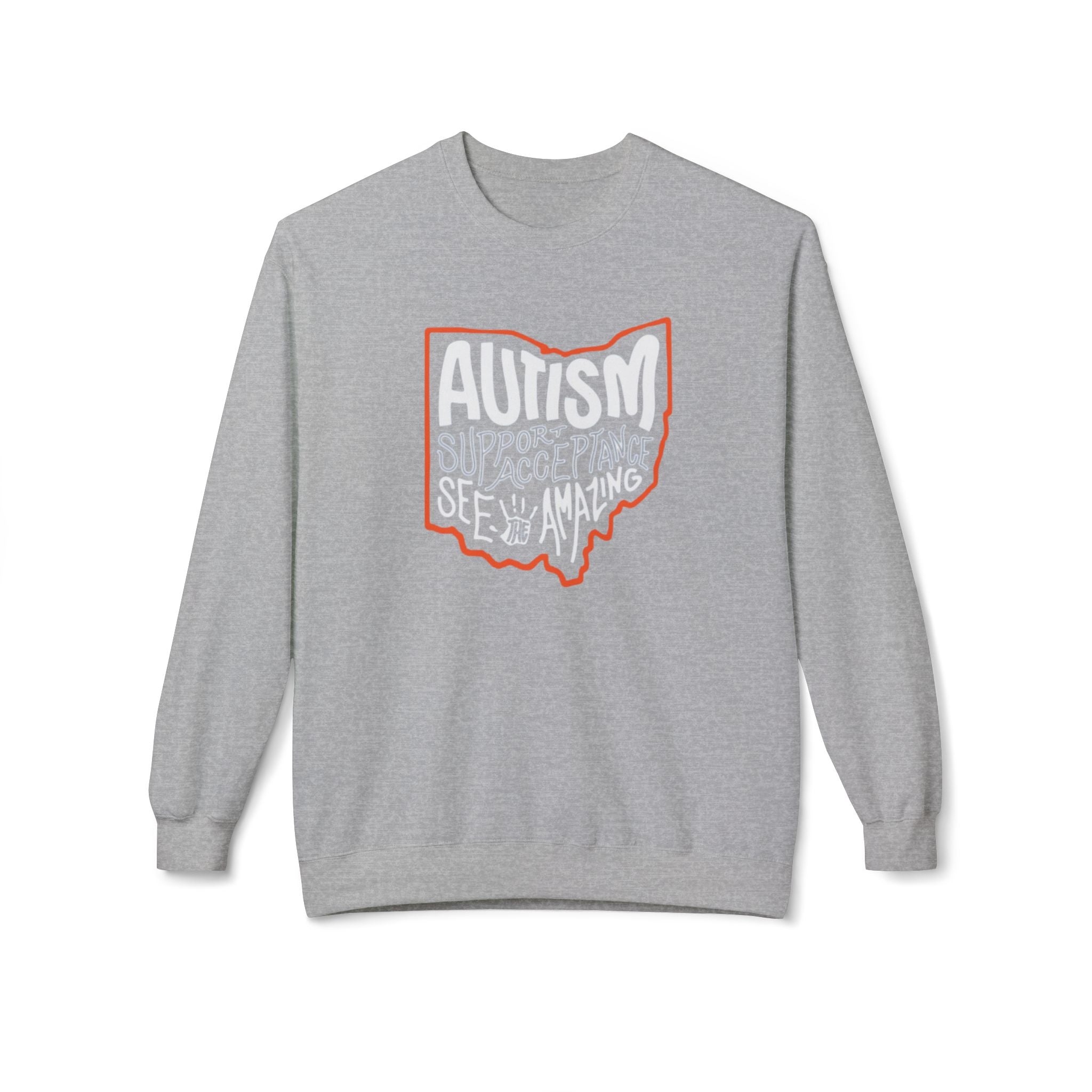 Adult Unisex Autism See The Amazing Graphic Soft Style Sweatshirt