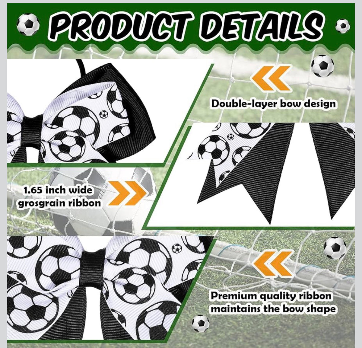 New Albany Youth Soccer Hair Bows