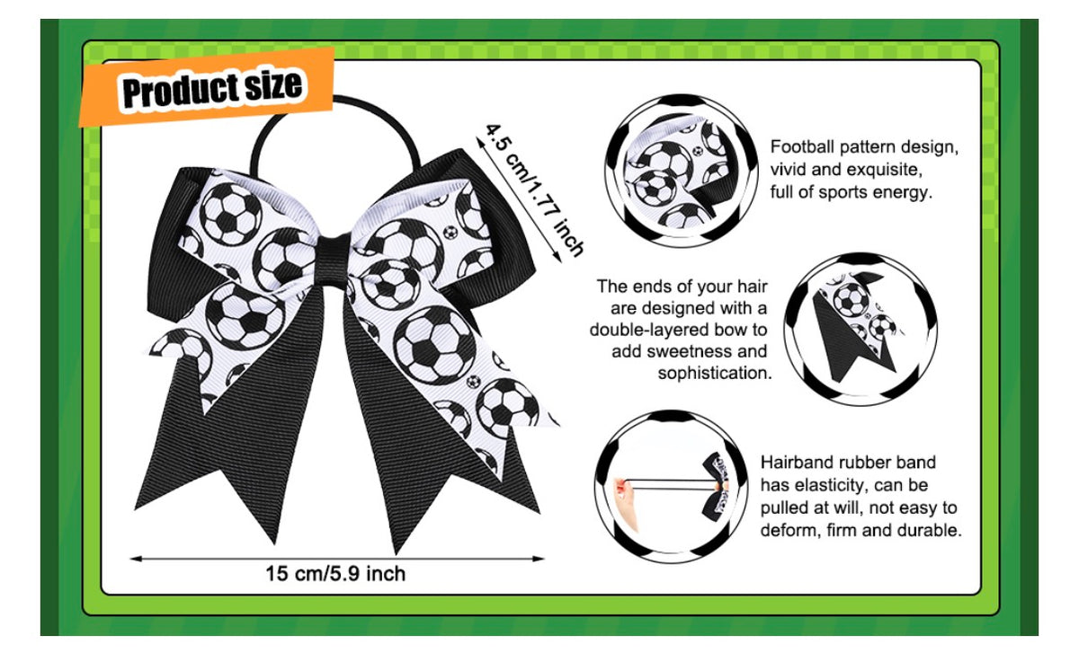 New Albany Youth Soccer Hair Bows
