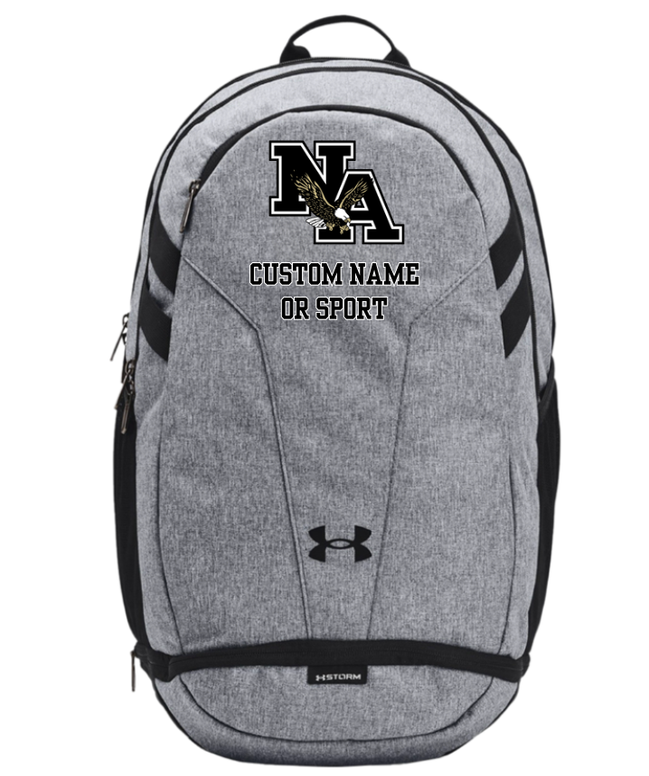 Classic Logo Under Armour Hustle 5.0 TEAM Backpack CUSTOMIZED NAME O Home Turf Clothing Co