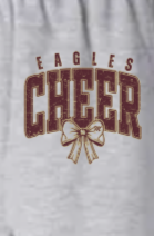 Youth Vintage Distressed Cheer Bow Graphic Heavy Blend Sweatpants