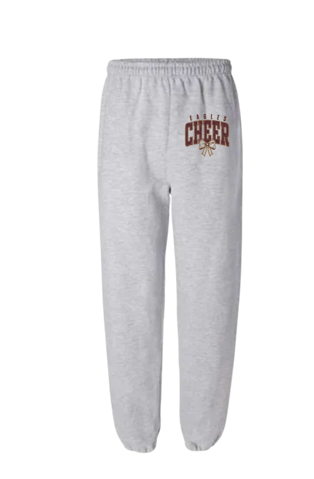 Youth Vintage Distressed Cheer Bow Graphic Heavy Blend Sweatpants