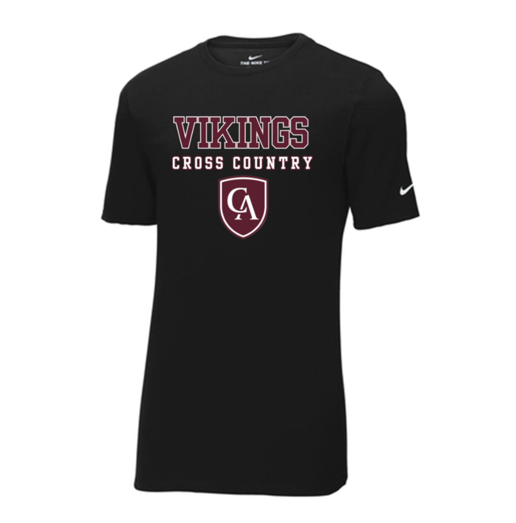 Adult Unisex Columbus Academy Vikings Cross Country Graphic Nike Dri-FIT Performance Tee