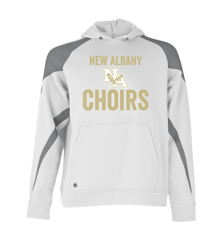 Adult Unisex Vintage Distressed New Albany Choirs Graphic Holloway Colorblock Fleece Hoodie