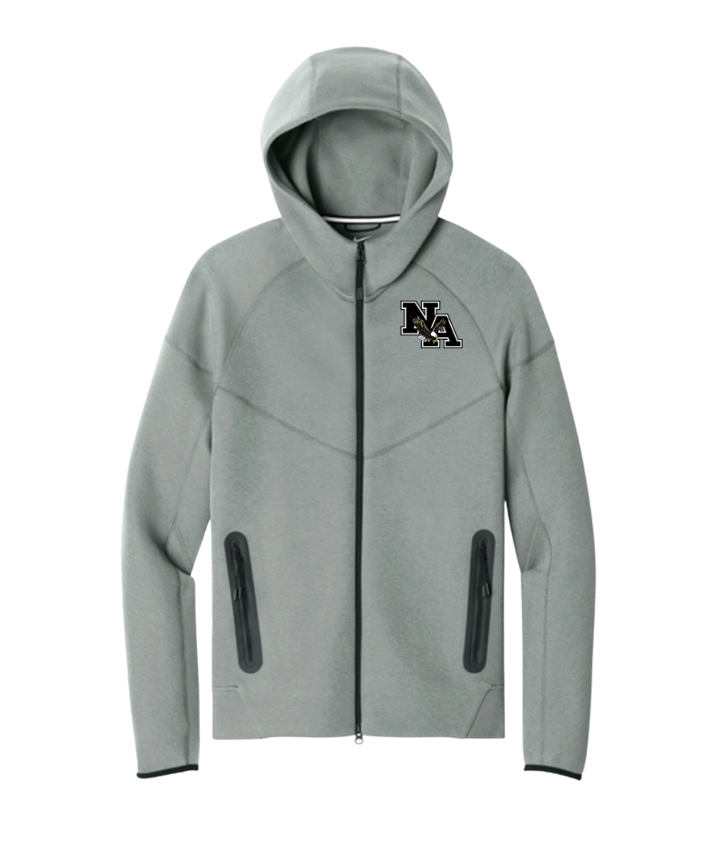 Adult Unisex Nike Tech Fleece Full Zip-Hoodie with Embroidered Classic Logo