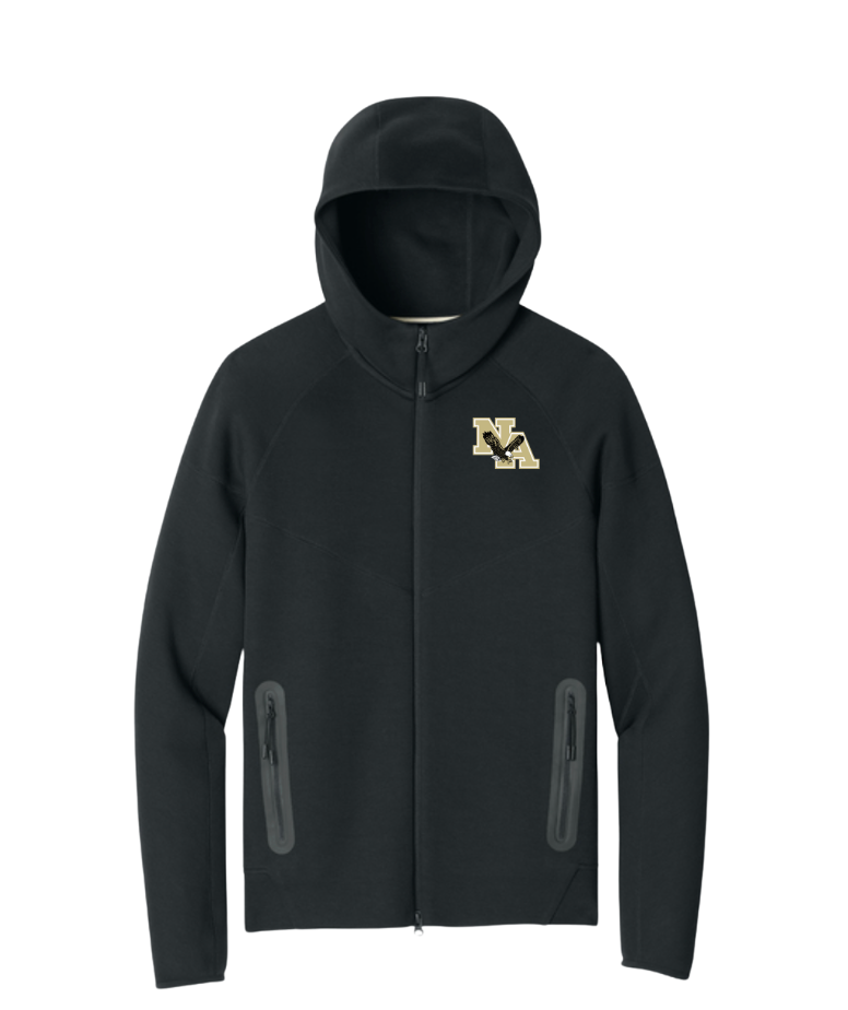 Adult Unisex Nike Tech Fleece Full Zip-Hoodie with Embroidered Classic Logo