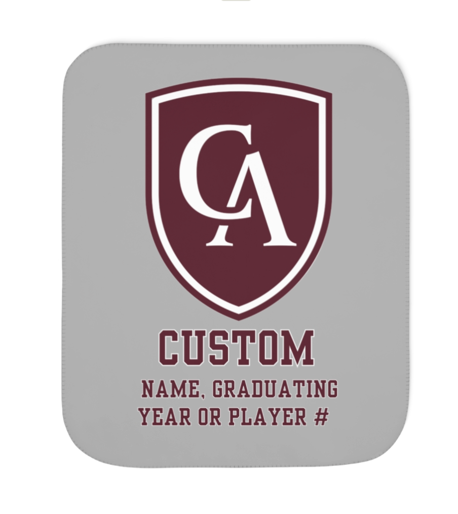 Columbus Academy Graphic So-Soft Sherpa Blanket - CUSTOMIZED