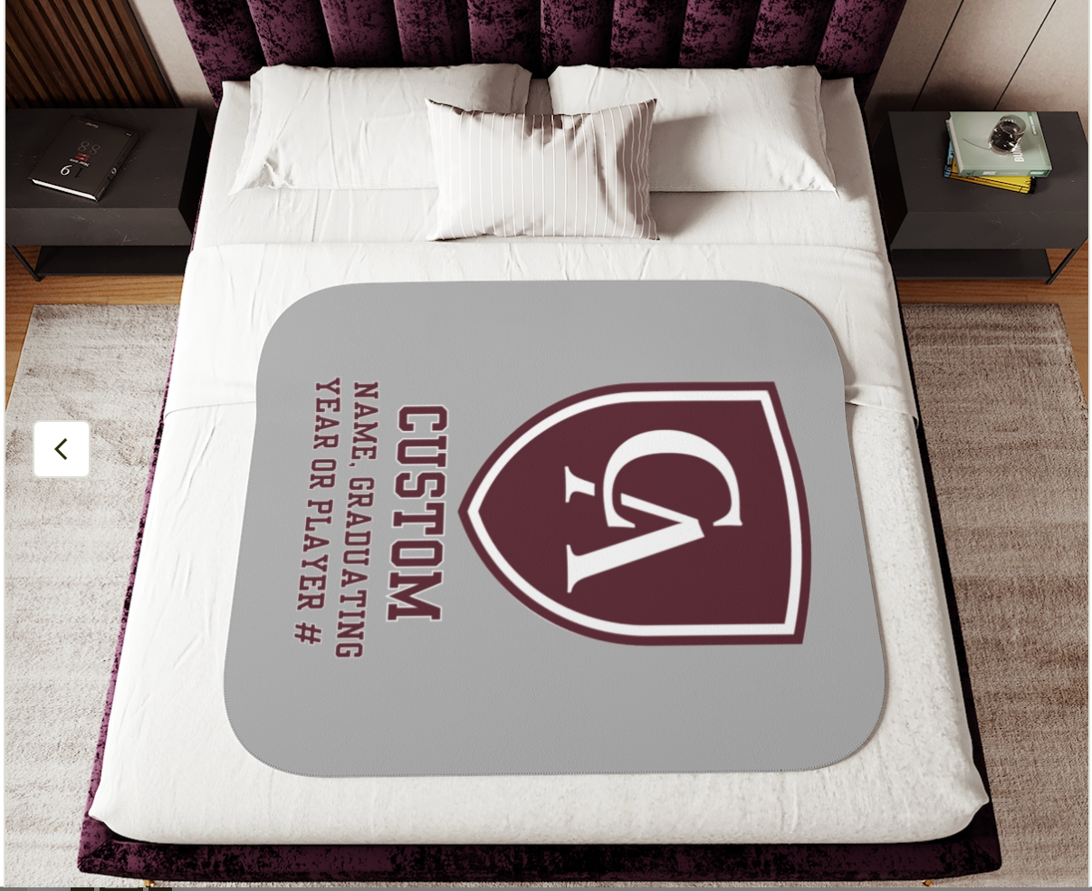 Columbus Academy Graphic So-Soft Sherpa Blanket - CUSTOMIZED