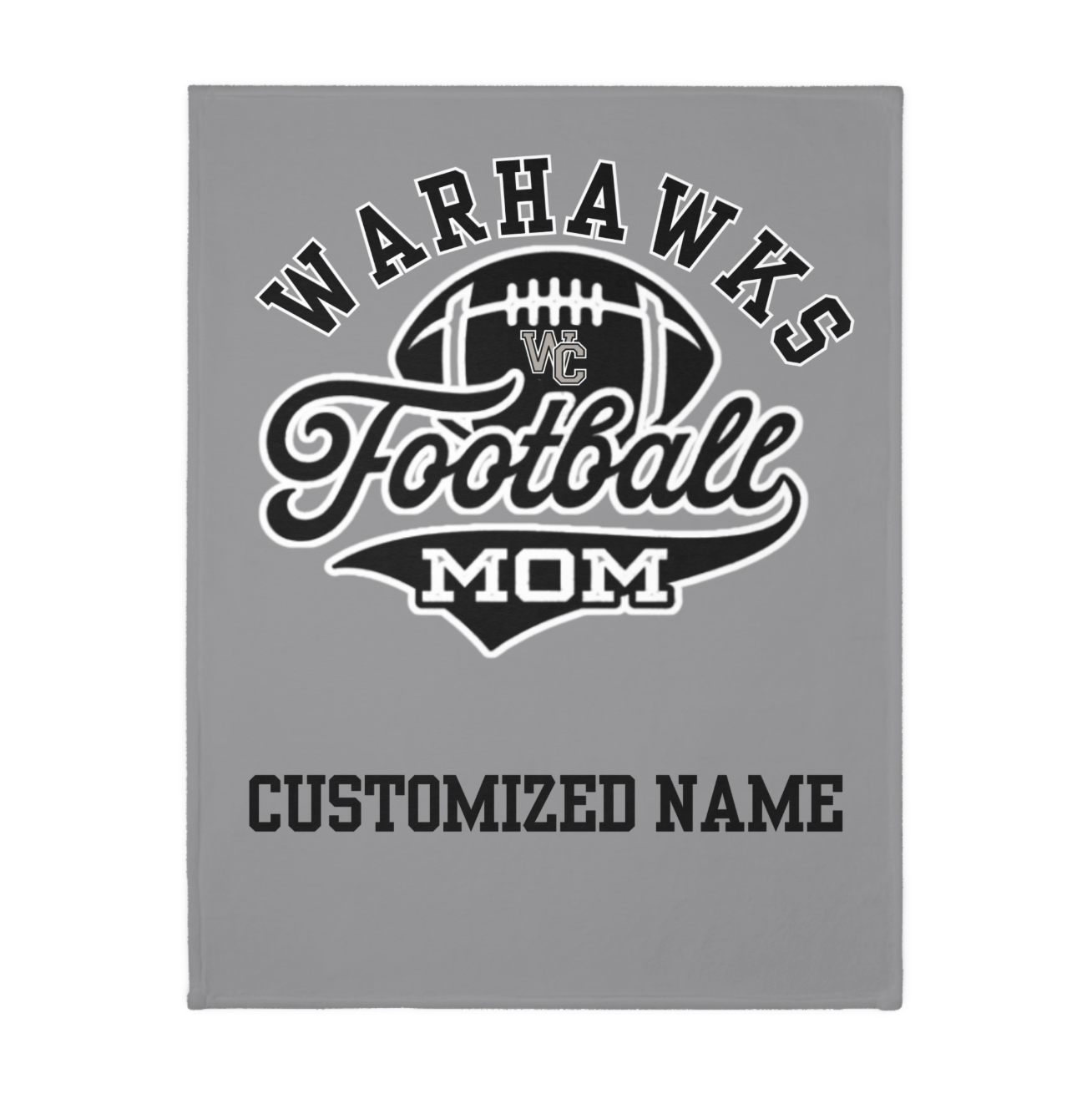 CUSTOMIZED Choose your Graphic Super Soft Reversible Velveteen Microfiber Blanket (Two-sided print) - Westerville Central Football