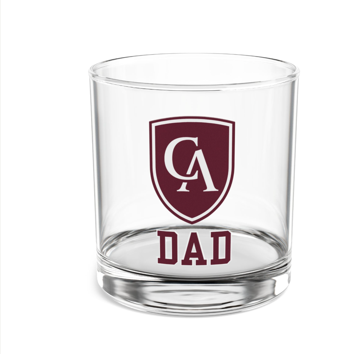 Columbus Academy Logo Graphic Rocks Glass - CUSTOMIZED