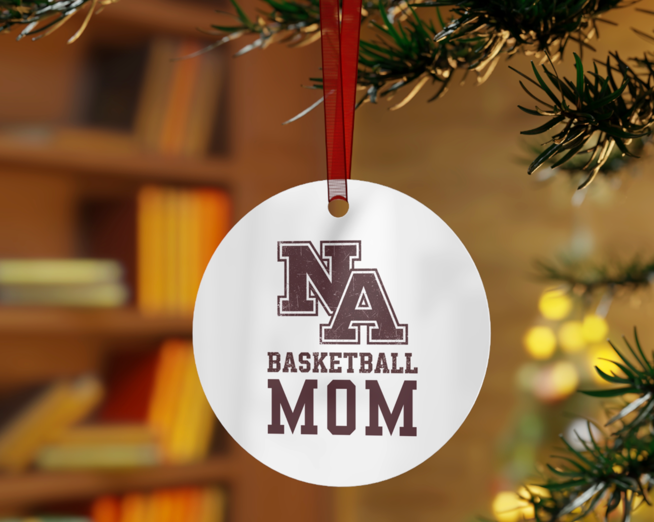 Customized Metal Ornament - New Albany Eagles Basketball